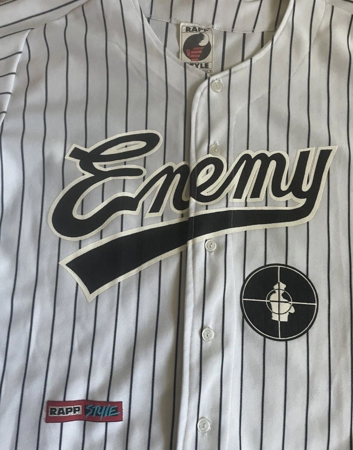 Rap Tees RARE 90’s public enemy rapp style baseball jersey asiatic Size US L / EU 52-54 / 3 - 2 Thumbnail