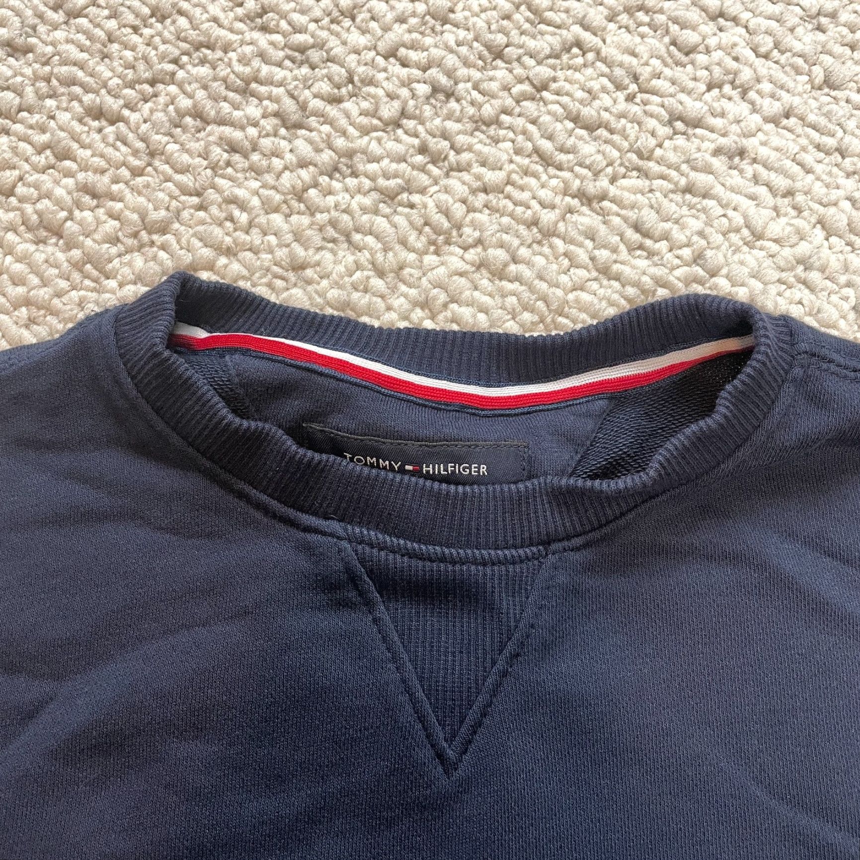 Tommy Hilfiger Tommy Hilfiger Sweatshirt Sport Womens XS Navy Blue Soft Crew Neck Logo Sweater Size XS / US 0-2 / IT 36-38 - 3 Thumbnail