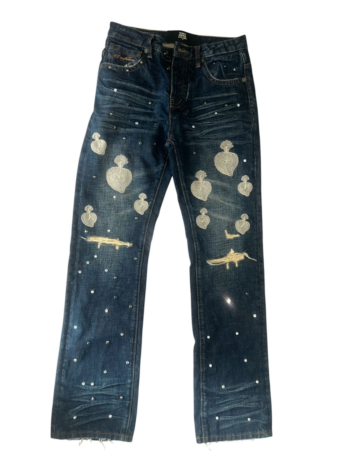 Whensmokeclears Chainstitch Denim Size 28" / US 6 / IT 42 - 1 Thumbnail