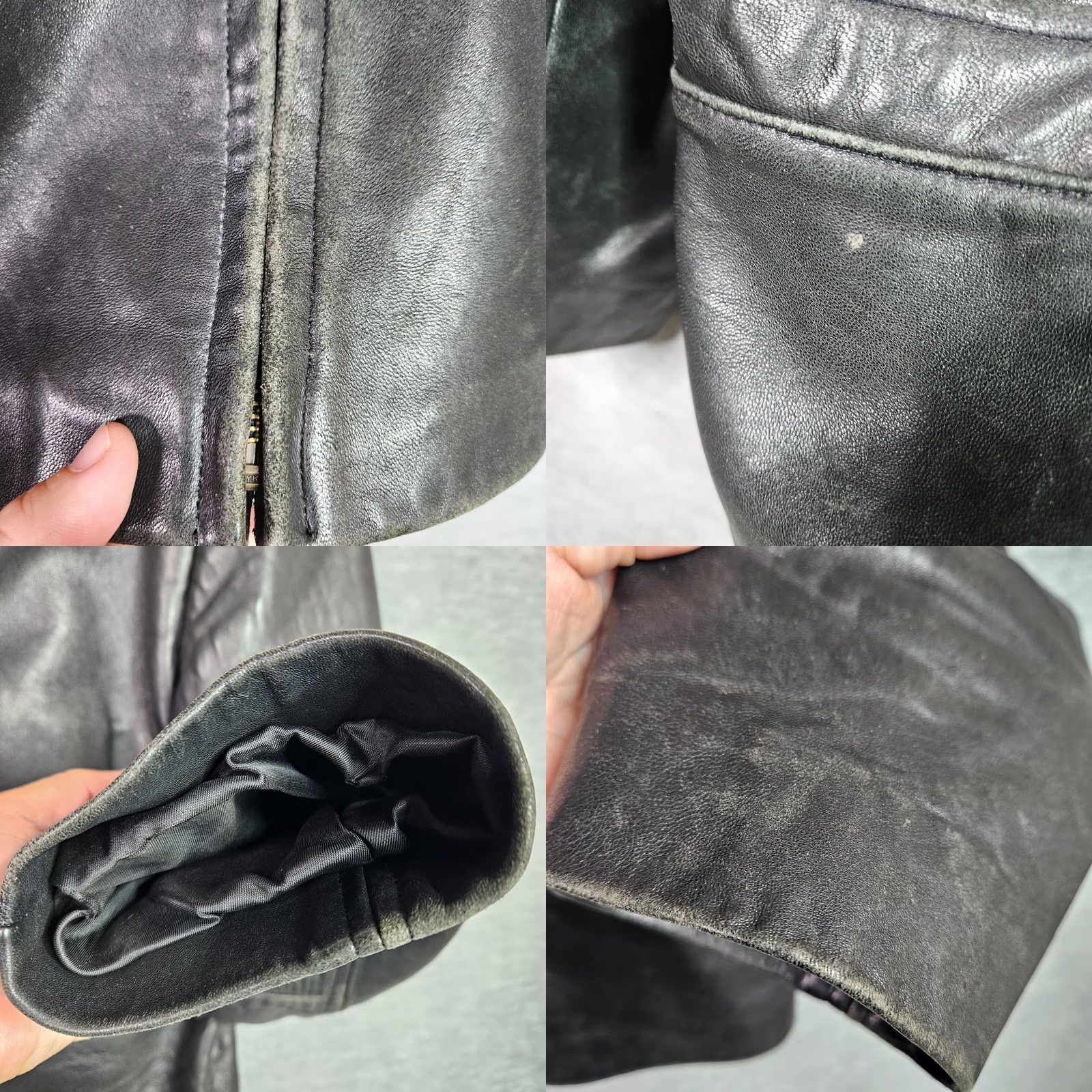 Golden Bear Golden Bear Women's Full Zip Lined Vintage Leather Jacket Size L Size L / US 10 / IT 46 - 8 Thumbnail