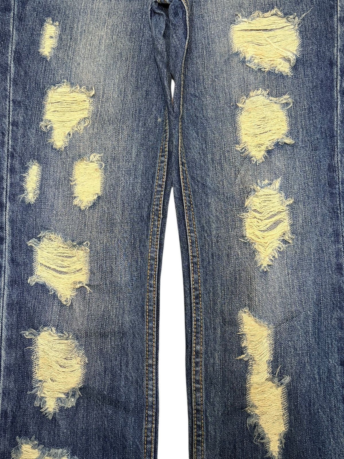 Edwin Vintage Japanese Brand Distressed Bootcut Jeans Size 28" / US 6 / IT 42 - 3 Thumbnail