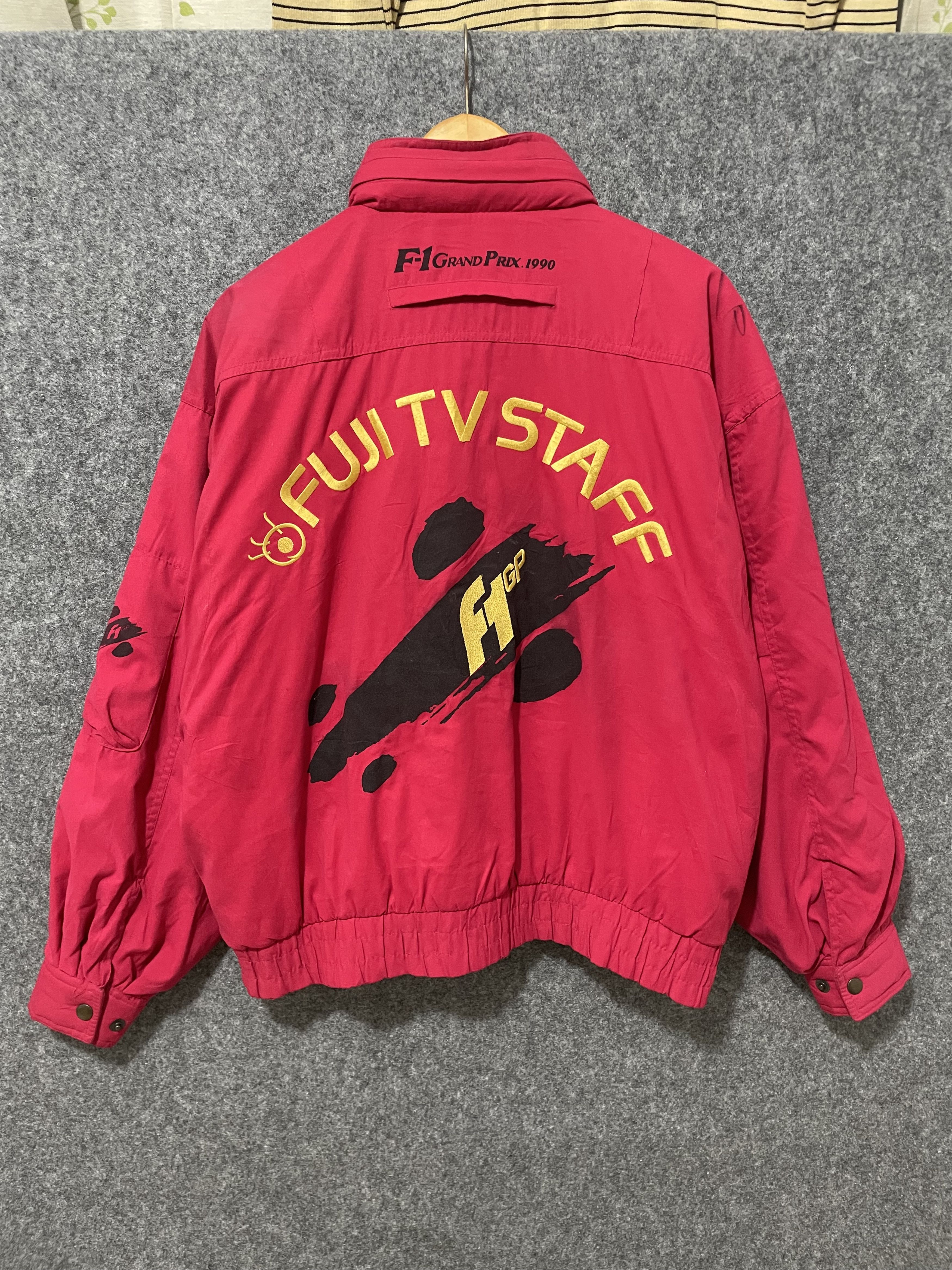Vintage Vintage F1 Grand Prix 1990 Staff Bomber Jacket Racing Size US L / EU 52-54 / 3 - 1 Thumbnail