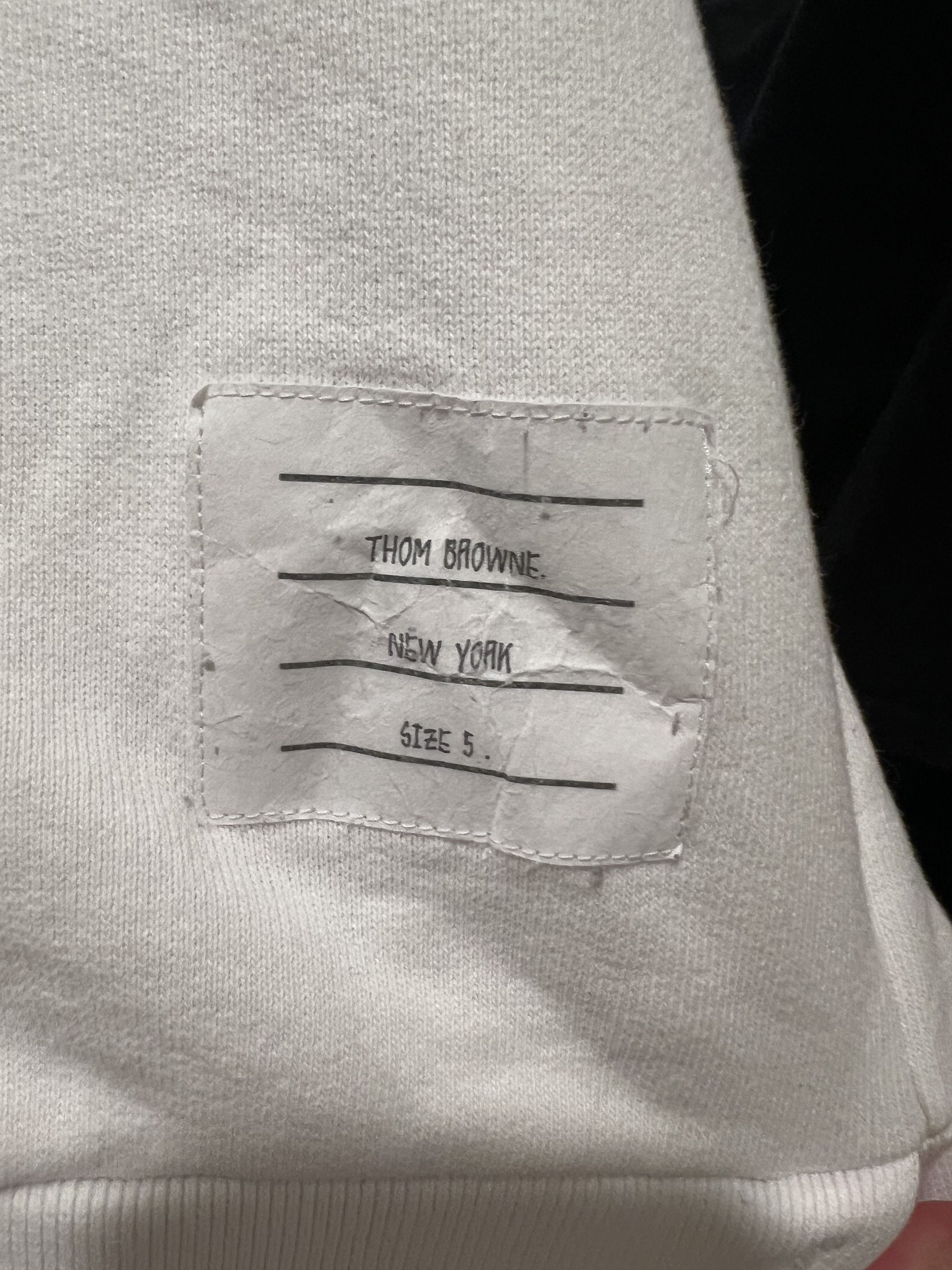 Thom Browne Thom Browne RWB Stripe Crewneck Sweatshirt WHITE Size US XXL / EU 58 / 5 - 3 Thumbnail