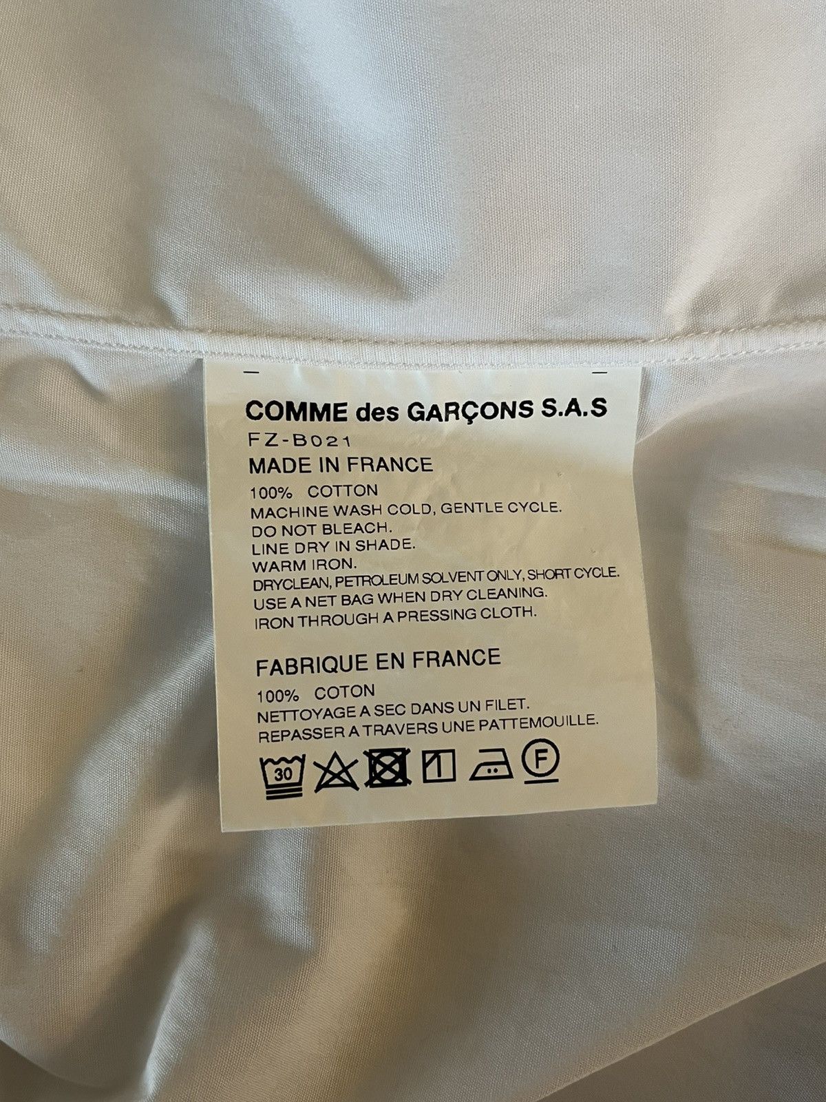 Comme des Garcons SHIRT Comme des Garcons SHIRT Forever Poplin Shirt Size US S / EU 44-46 / 1 - 8 Thumbnail