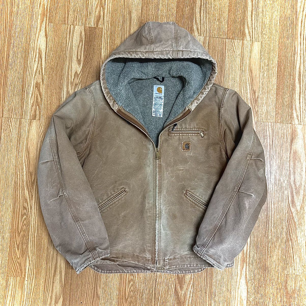 Carhartt VINTAGE CARHARTT JACKET DISTRESSED J141 BRN Size US L / EU 52-54 / 3 - 2 Thumbnail