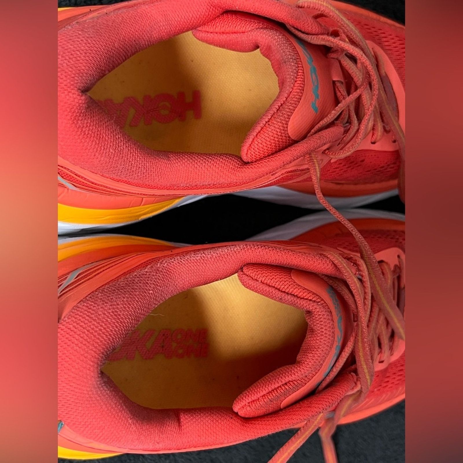 Hoka Hoka One One Womens Bondi 7 Coral Running Shoes Sneakers 6.5 Size US 6.5 / IT 36.5 - 9 Thumbnail