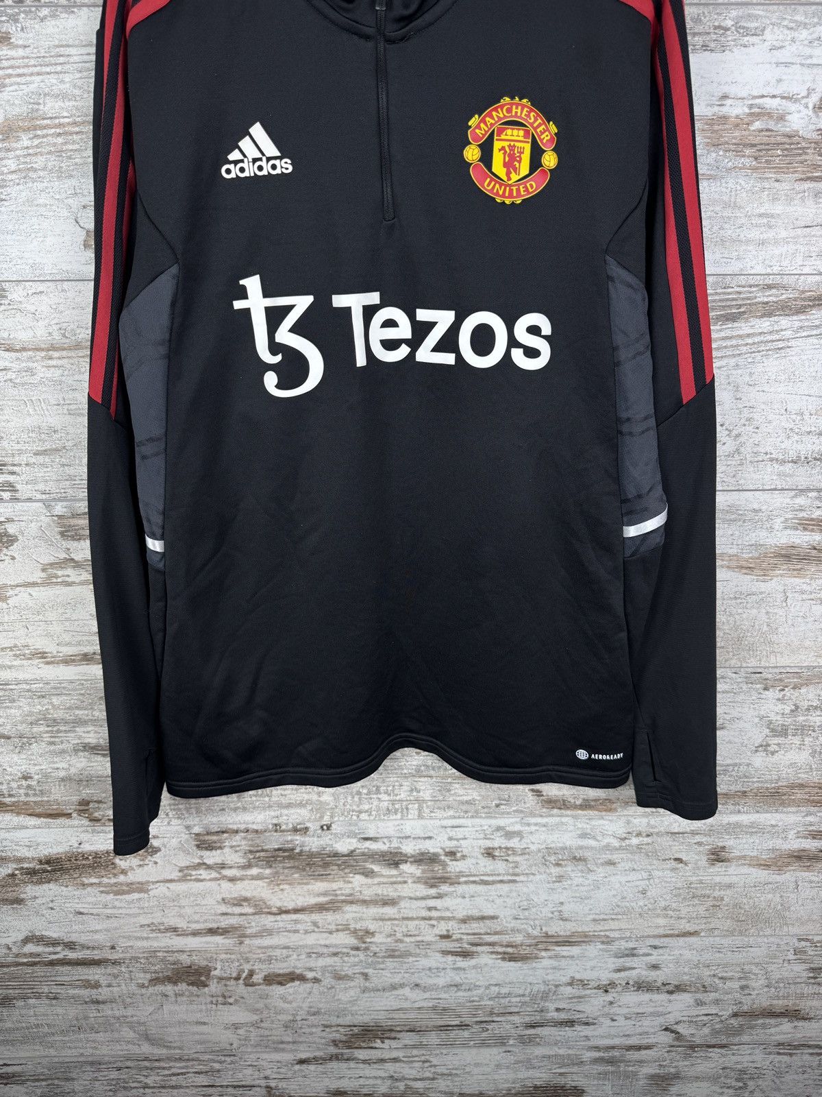 Adidas Mens Vintage Adidas Manchester United sweatshirt jersey tee Size US L / EU 52-54 / 3 - 4 Thumbnail