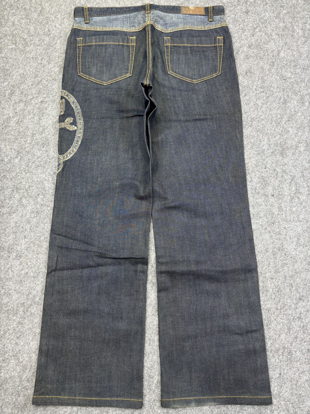 Jean Charles De Castelbajac Archival CASTELBAJAC Mammoth Patch Logo Stretchy Denim F889 Size US 34 / EU 50 - 13 Thumbnail