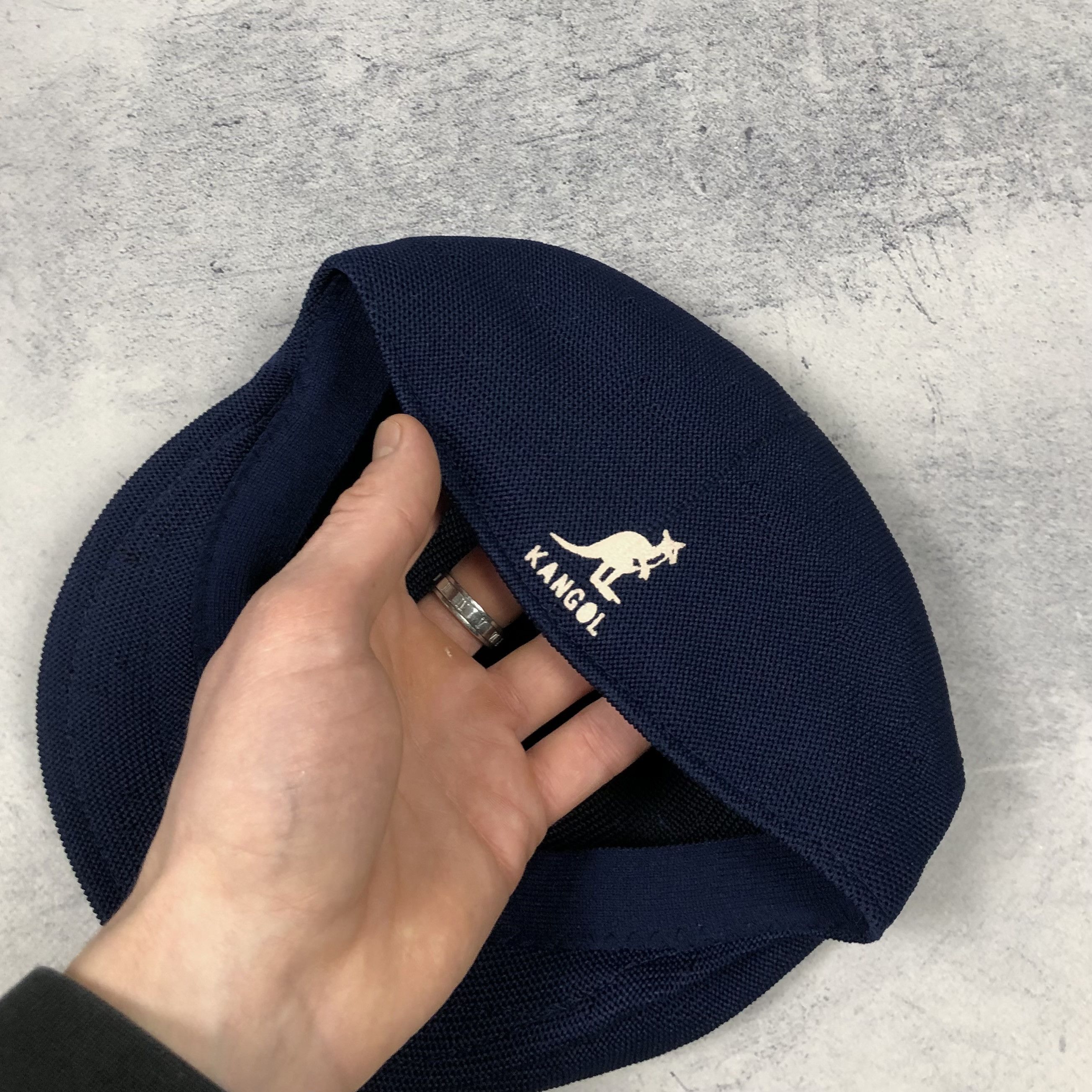 Kangol Vintage 90s Kangol Tropic Ventair Navy Newsboy Flat Cap Size ONE SIZE - 2 Thumbnail