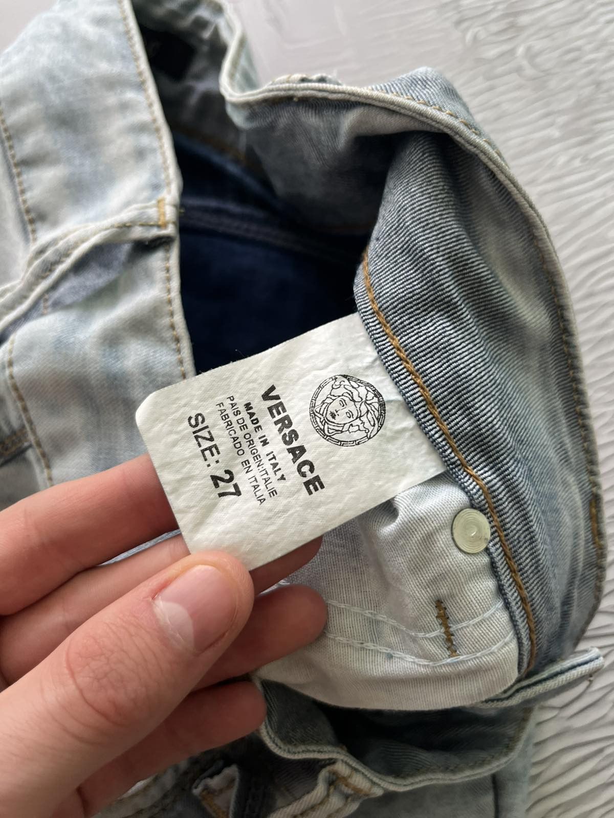 Versace Versace Luxury Vintage Jeans Denim Blue Size 27" / US 4 / IT 40 - 8 Thumbnail