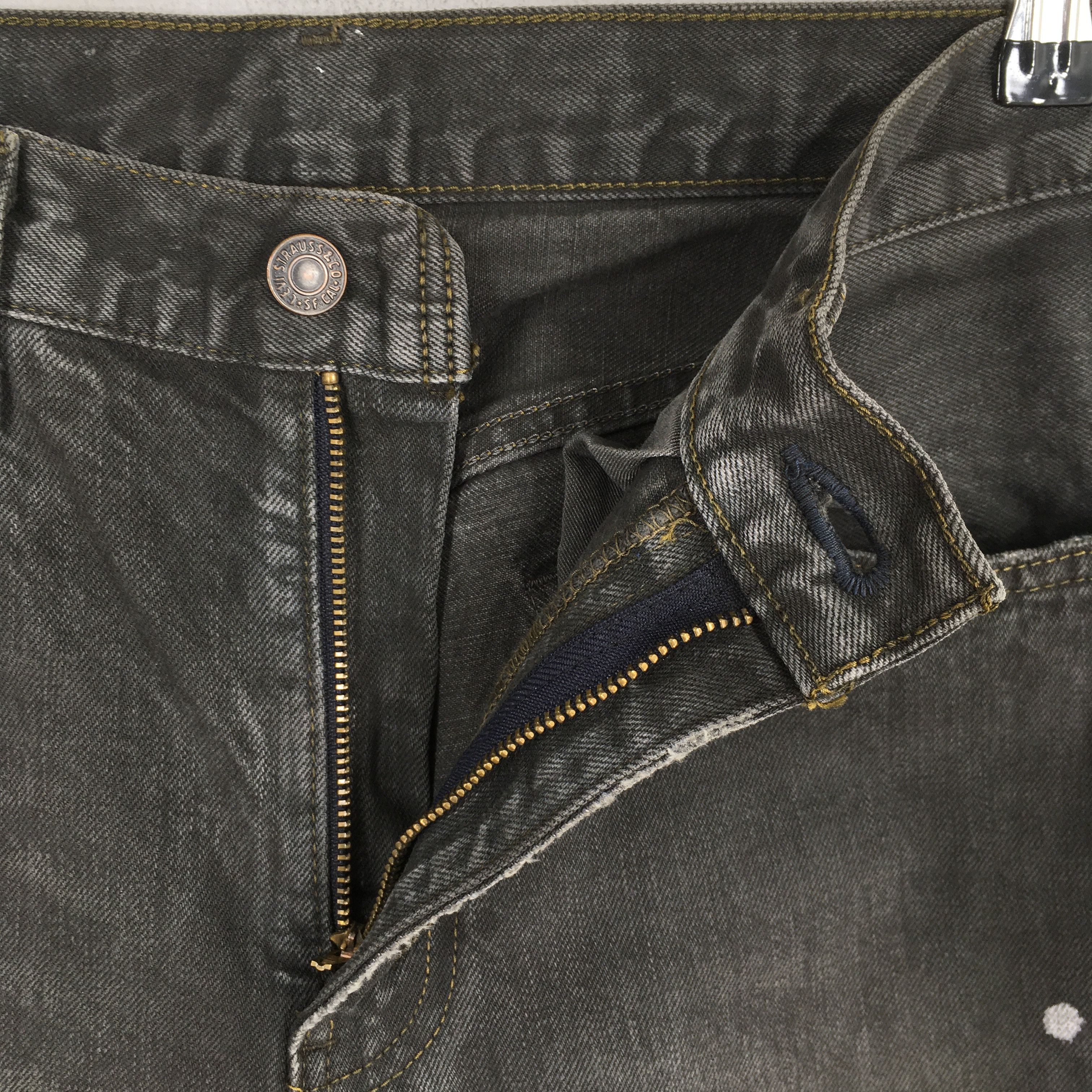 Levi's Size 29x29 Vintage 90s Levi's 505 Faded Black Jeans S1277 Size US 29 - 6 Thumbnail