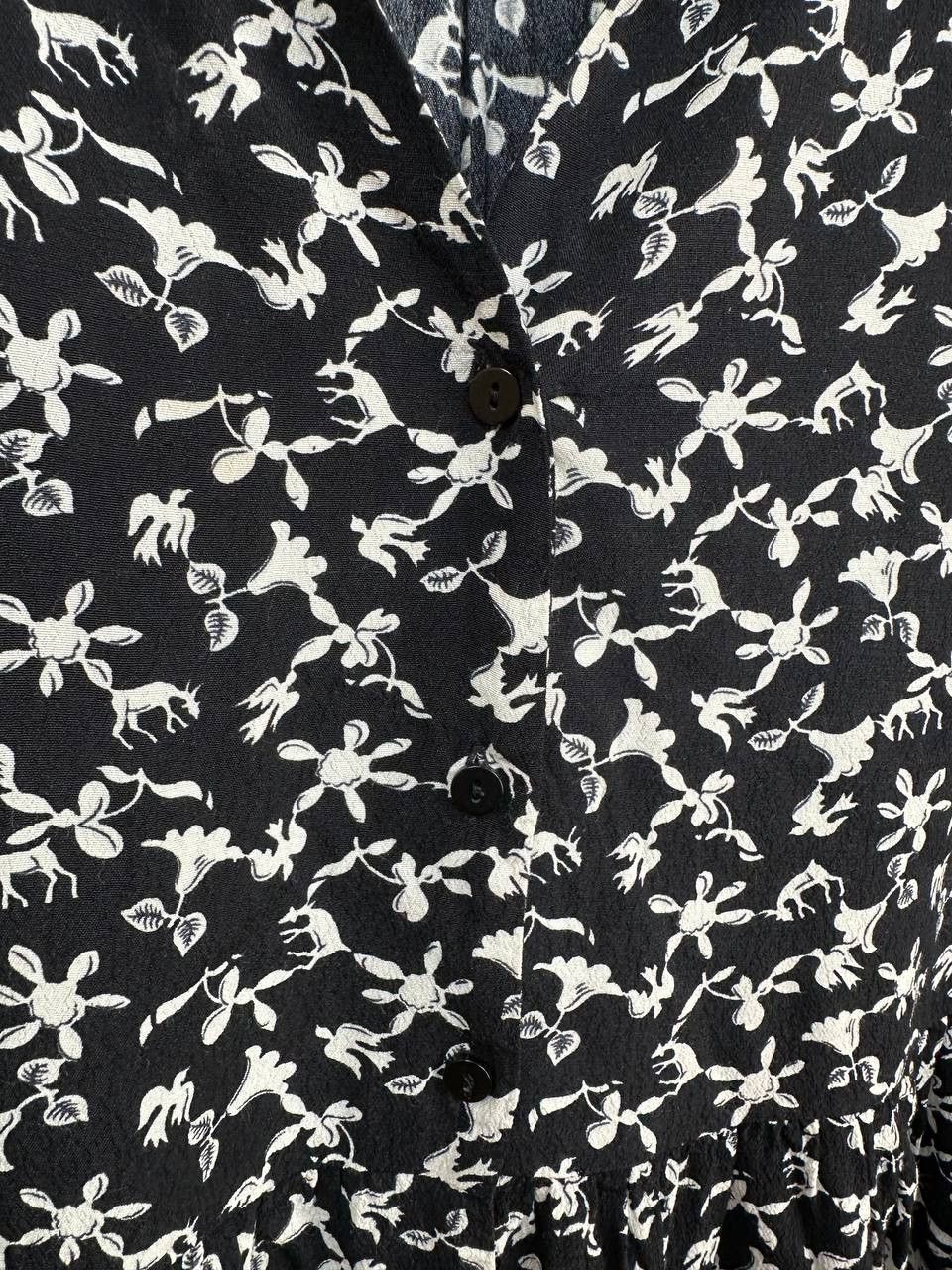 ba&sh RRP $300 Ba&sh Paris Floral Smock Style Dress French Chic Size L / US 10 / IT 46 - 8 Thumbnail