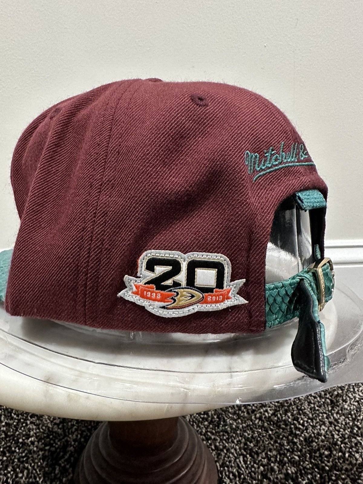 Just Don Just Don x Mitchell & Ness NHL Anaheim Mighty Ducks Hat Size ONE SIZE - 4 Thumbnail