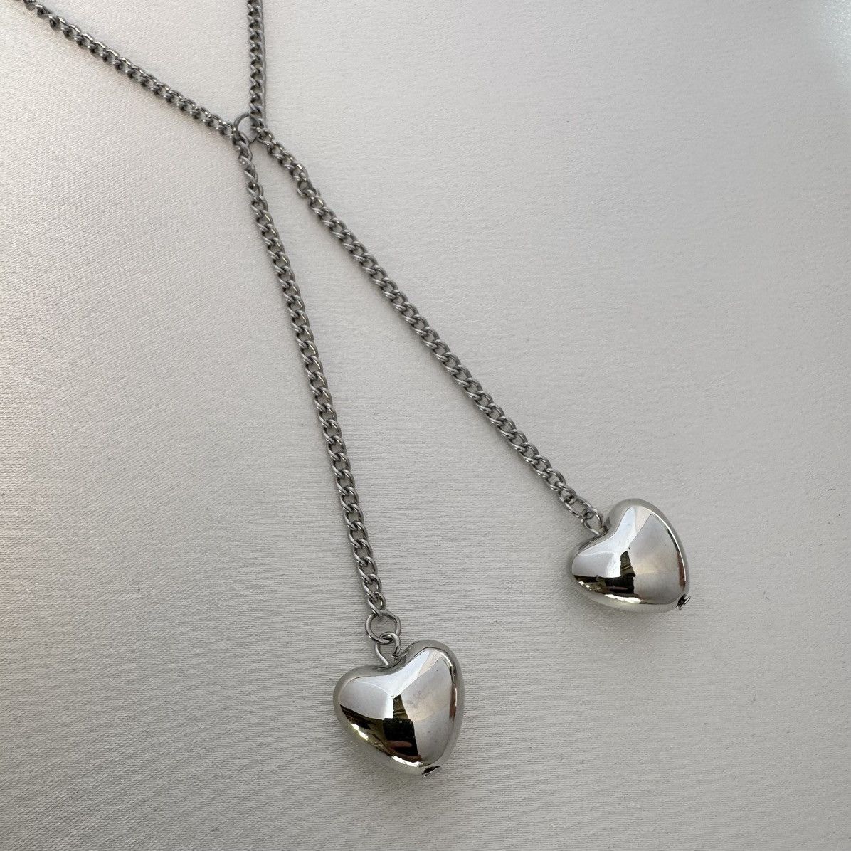 Other Silver Love Heart Pendant Necklace for Women Size ONE SIZE - 1 Thumbnail