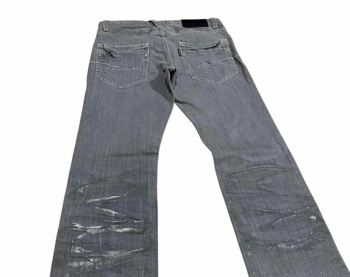 If Six Was Nine × Le Grande Bleu (L.G.B.) × Tornado Mart 🔥Y2K Archived Tornado Mart Denim Charcoal Mud Wash Glitter Size US 30 / EU 46 - 9 Thumbnail