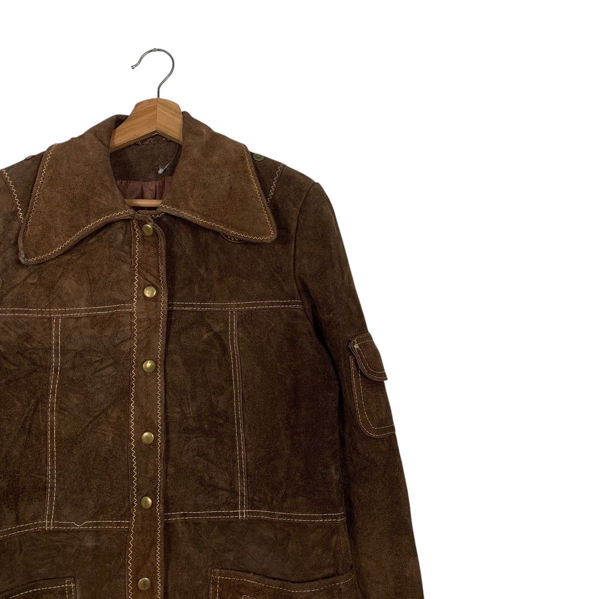 Japanese Brand Vintage Japanese Brand Leather Parka Jacket Size S / US 4 / IT 40 - 5 Thumbnail