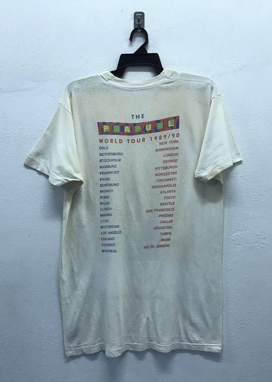 Band Tees Vintage The Paul McCartney World Tour 1989/90 Shirt Size US M / EU 48-50 / 2 - 2 Thumbnail