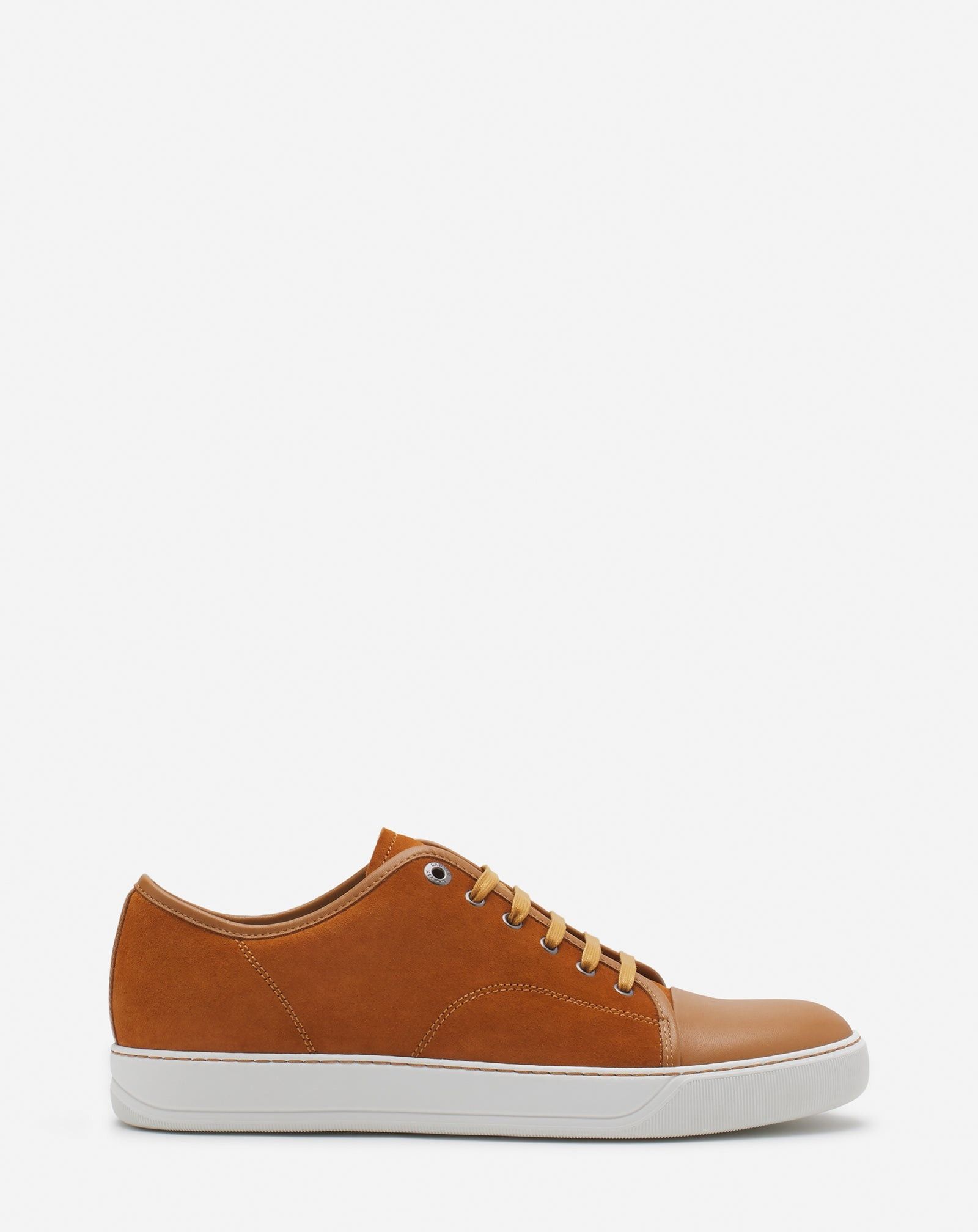 Lanvin o1mle0825 Dbb1 Leather Suede Sneakers in Brown Size US 9 / EU 42 - 1 Thumbnail