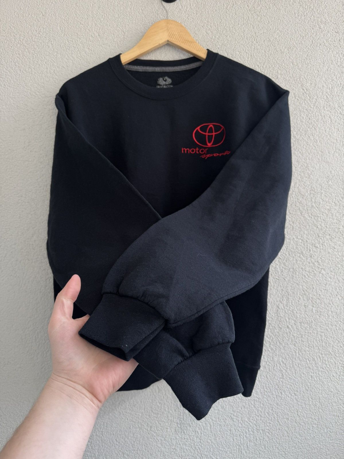 Vintage Toyota Motor Sports Crewneck Sweatshirt Black Embroidered Size US M / EU 48-50 / 2 - 5 Thumbnail