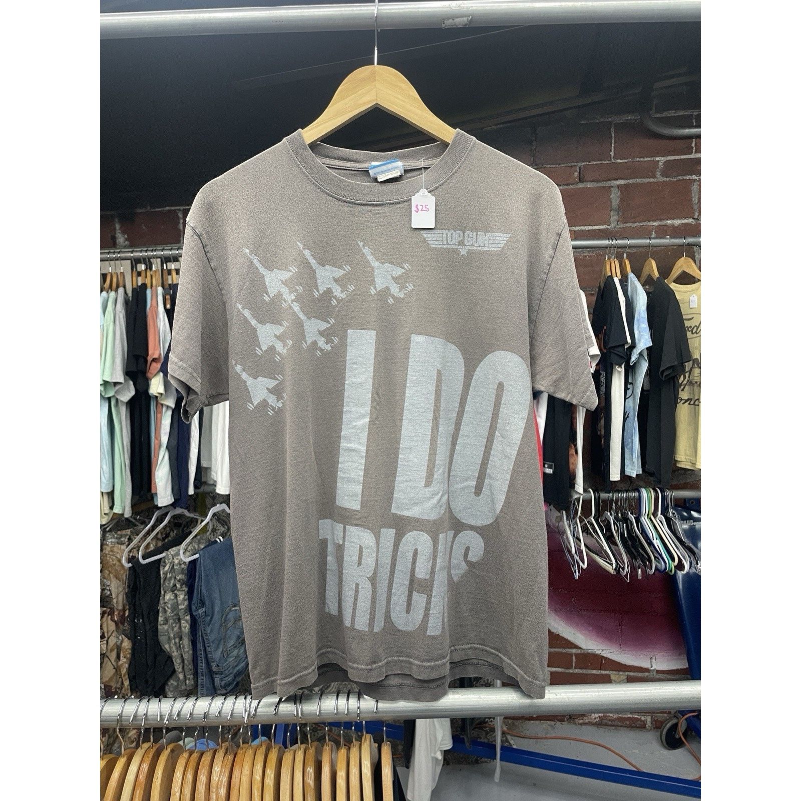 Other Vintage Top Gun Men's T-Shirt “I do tricks” Rare Y2K Style Size US M / EU 48-50 / 2 - 1 Thumbnail