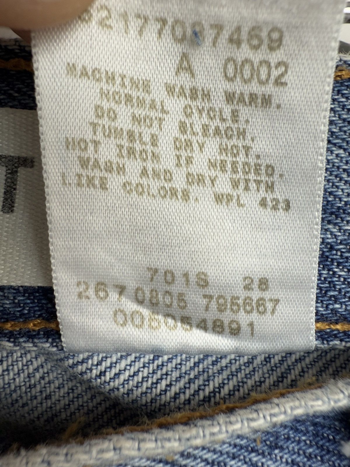 Levi's × Vintage Vintage Levi’s 505 wide leg babyblue denim jeans pants 34x32 Size US 34 / EU 50 - 8 Thumbnail