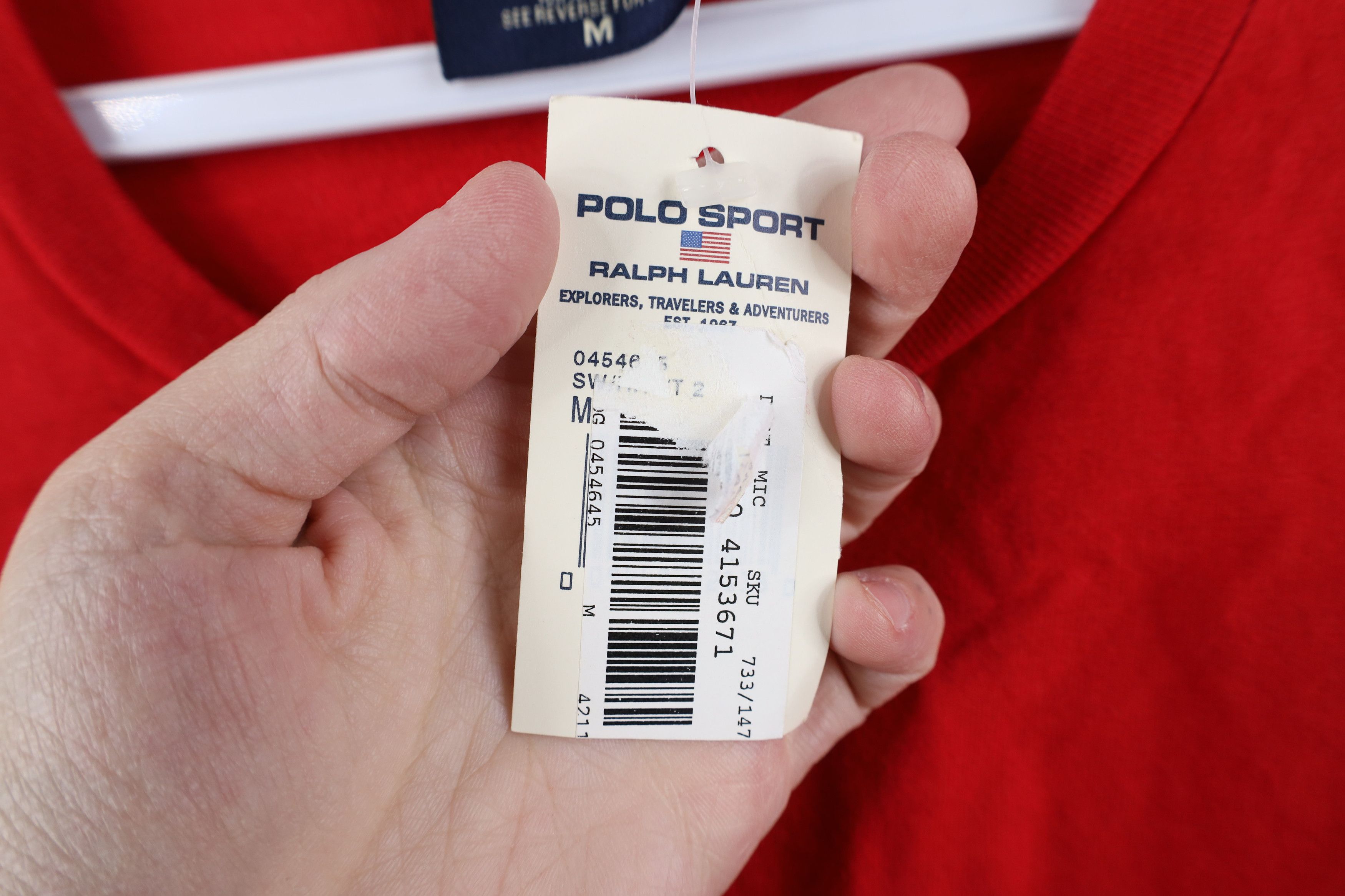 Ralph Lauren Deadstock Vintage 90s Sport Ralph Lauren Long Sleeve T-Shirt Size US M / EU 48-50 / 2 - 9 Thumbnail