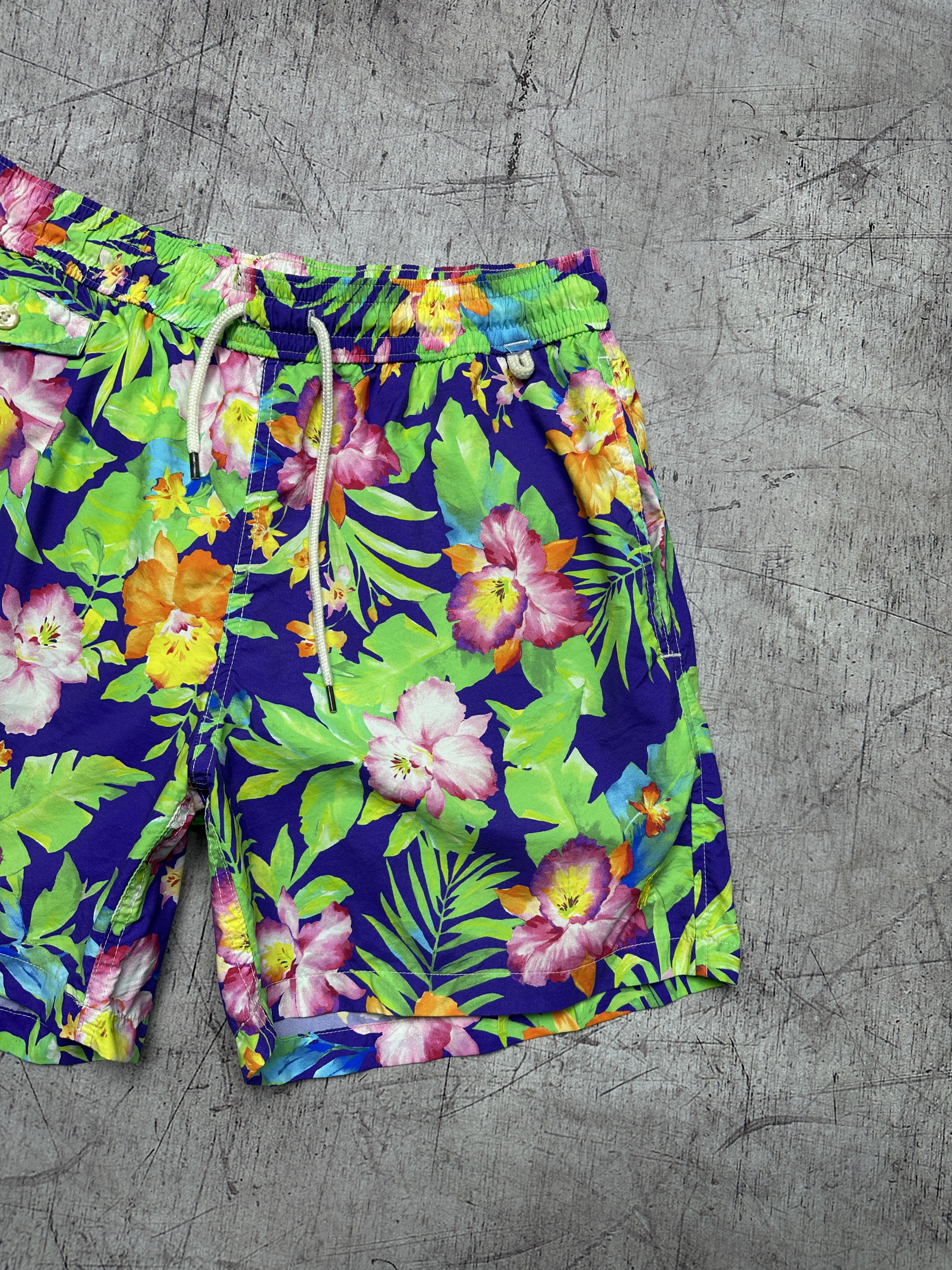 Polo Ralph Lauren Polo Ralph Lauren Mens Floral Print Nylon Shorts Size US 32 / EU 48 - 2 Thumbnail