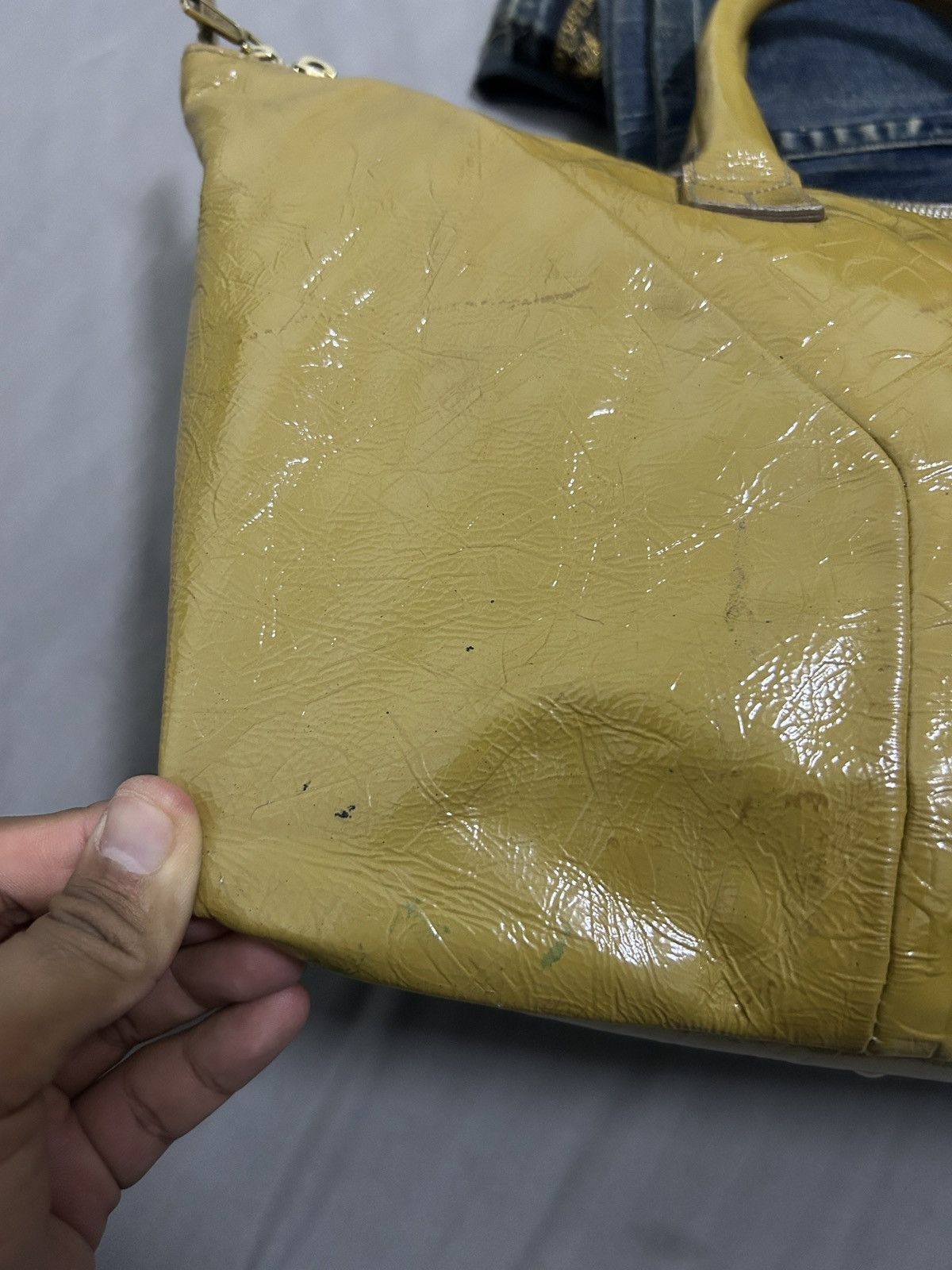 Yves Saint Laurent Yves Saint Laurent Leather Handbag Size ONE SIZE - 2 Thumbnail