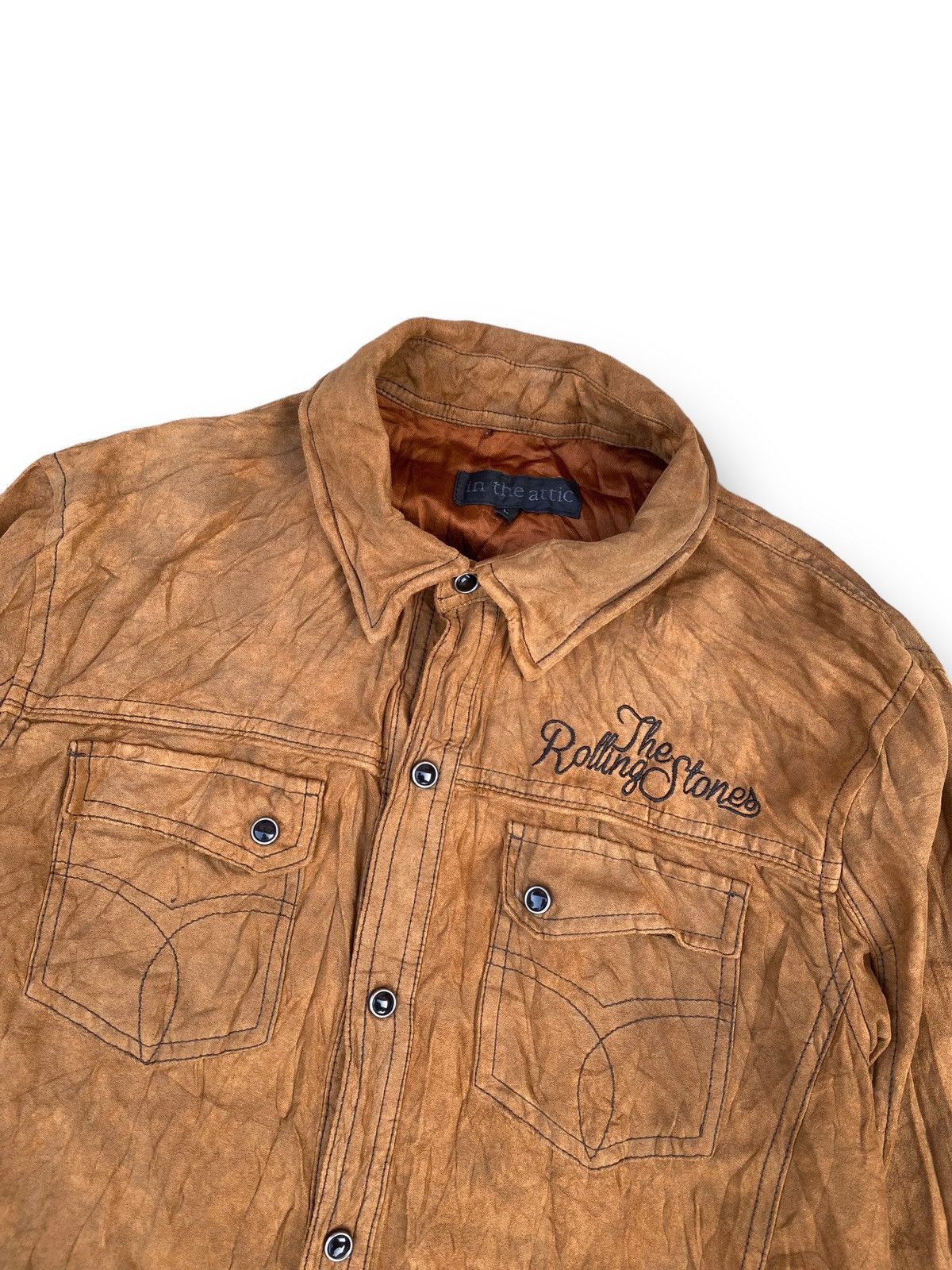 In The Attic In The Attic The Rolling Stones Long Sleeve Collar Shirt.#D3 Size US S / EU 44-46 / 1 - 3 Thumbnail