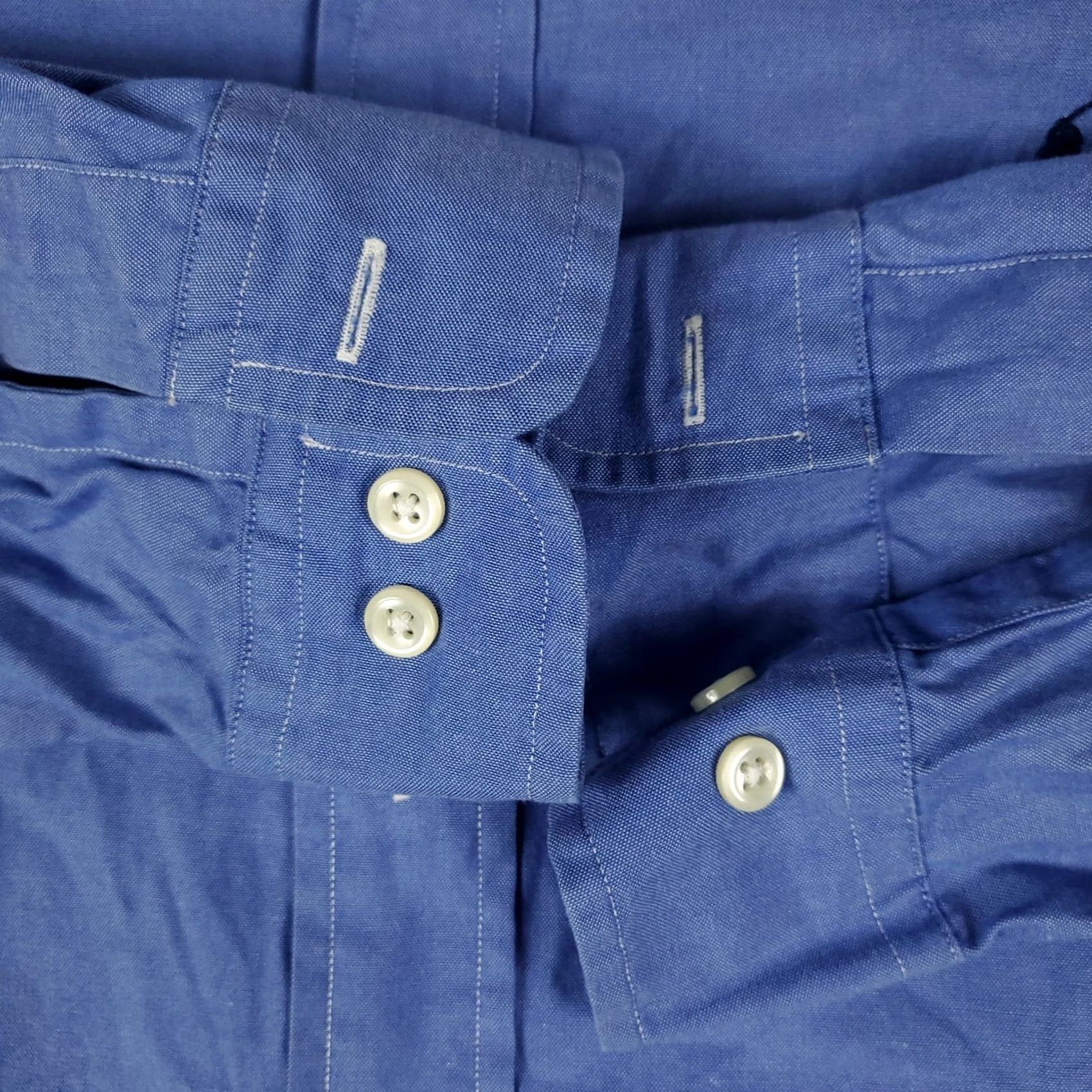 Ralph Lauren Ralph Lauren Mens Size 15 Blue Pony Dress Button Up Long Sleeve * Size 40R - 4 Thumbnail