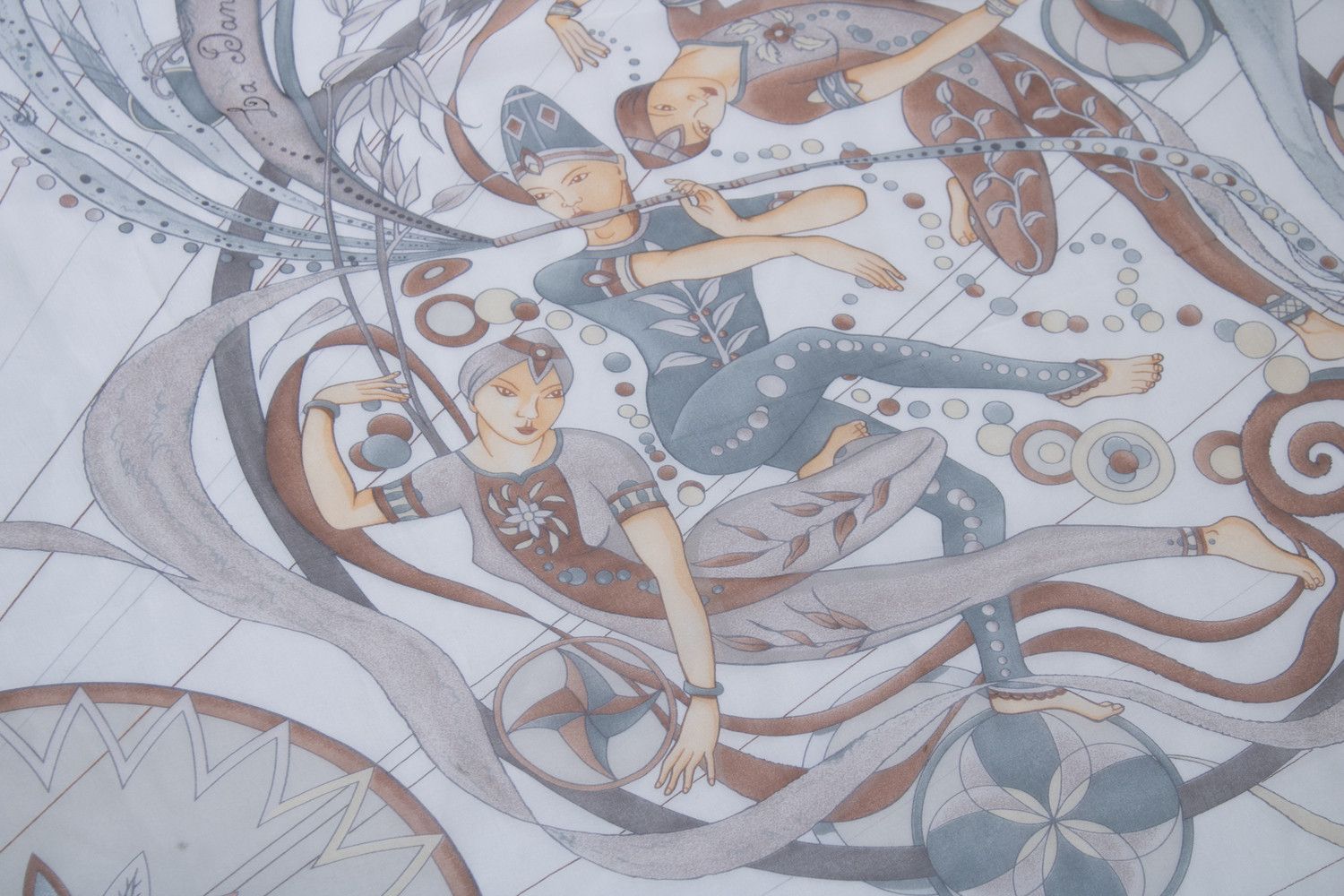Hermes Hermes, la danse du cosmos silk scarf Size ONE SIZE - 5 Thumbnail