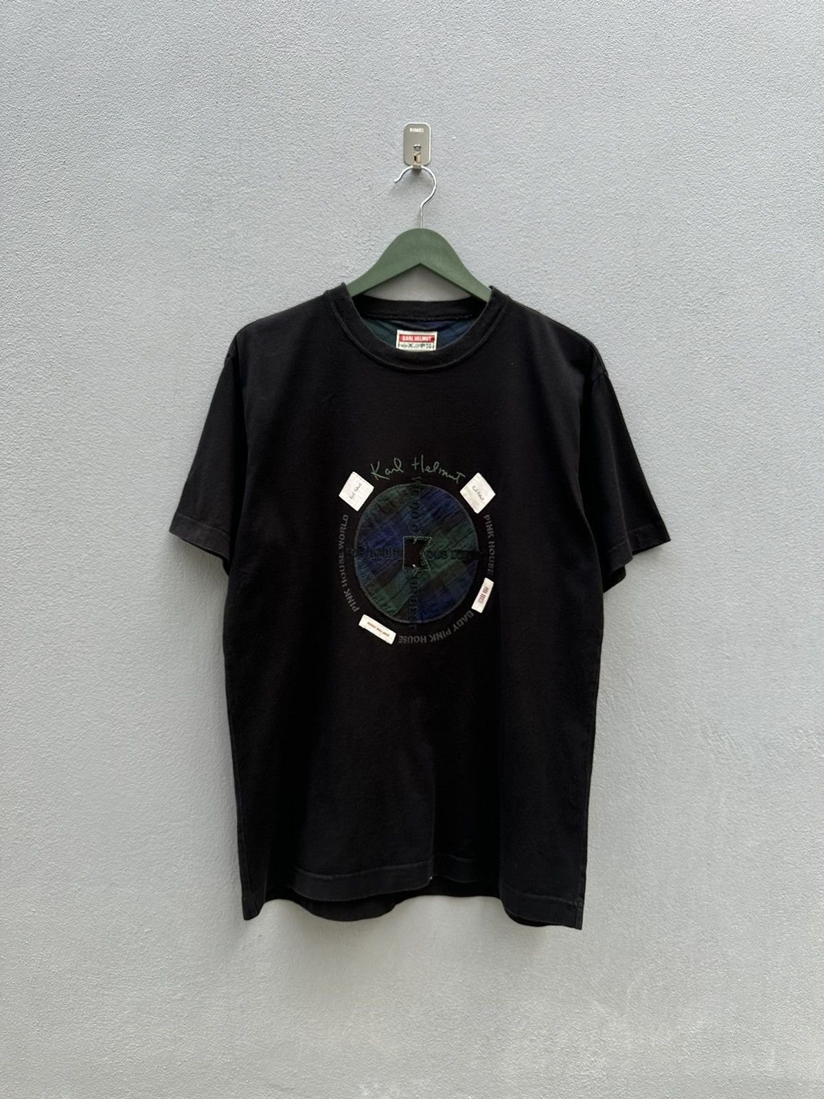Karl Helmut Karl Helmut Pink House World Patches Tshirt A160 Size US S / EU 44-46 / 1 - 1 Thumbnail