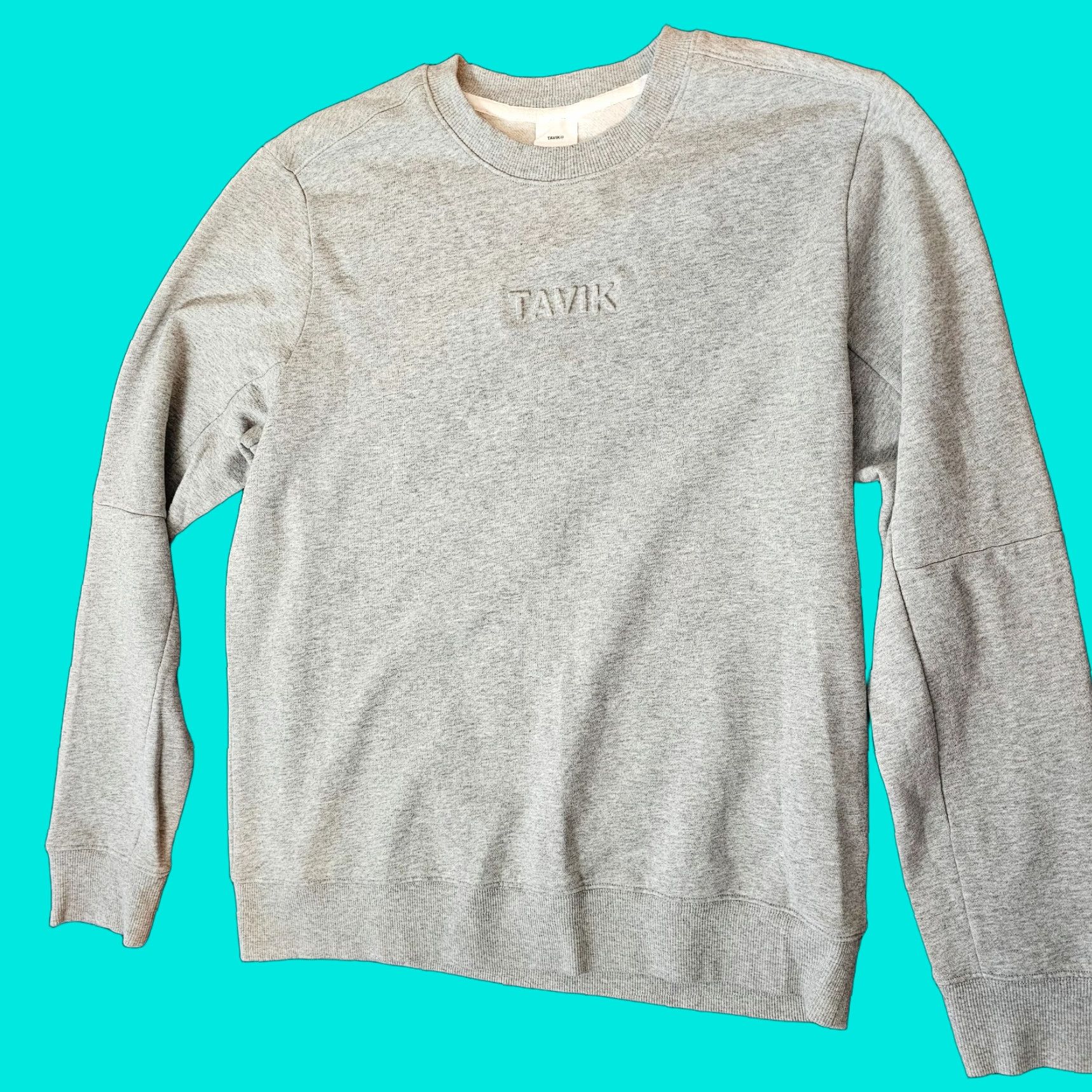 Tavik Tavik Sweater Men M Gray Cotton Blend Crew Neck Casual Mens Size US M / EU 48-50 / 2 - 1 Thumbnail