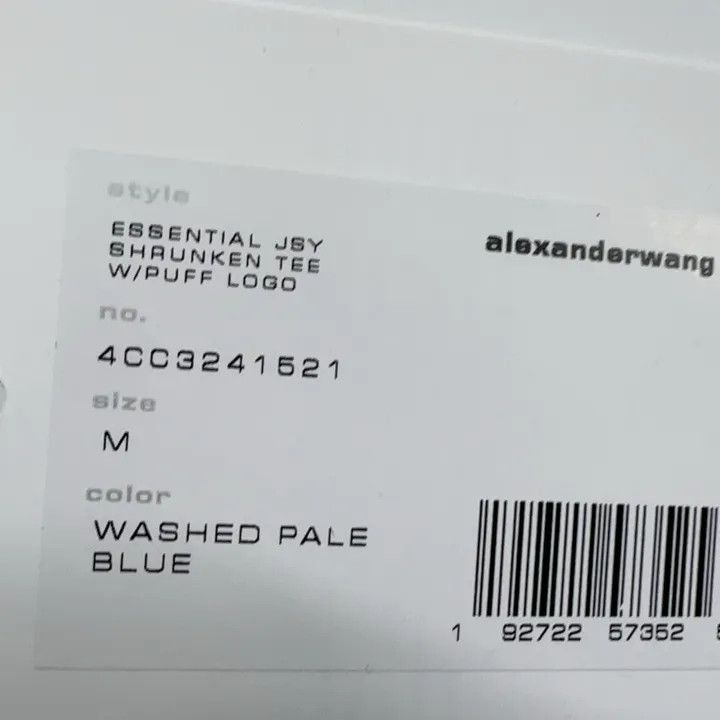 Alexander Wang Alexander Wang Blue Logo Short Sleeve Tee - Size M / US 6-8 / IT 42-44 - 5 Thumbnail