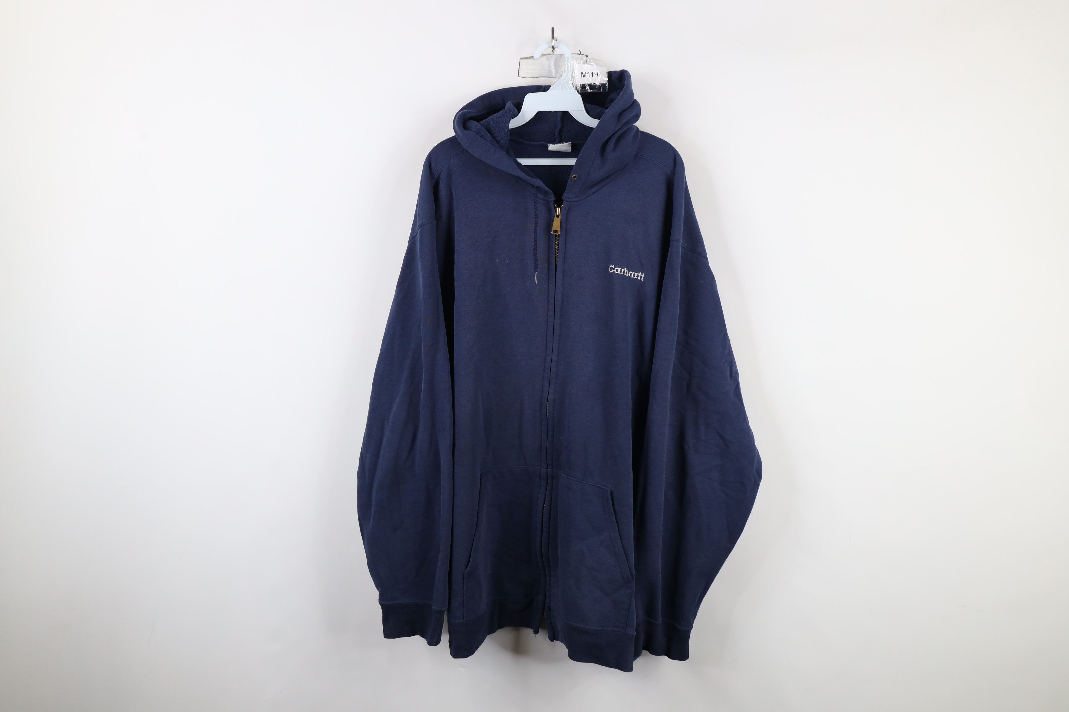 Carhartt × Vintage Vintage Carhartt Spell Out Full Zip Hoodie Sweatshirt Size US XXL / EU 58 / 5 - 1 Thumbnail