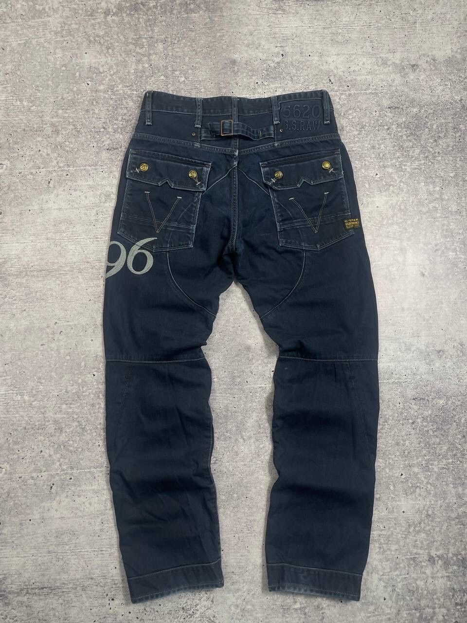 G-Star Vintage G Star Raw 96 Logo Biker Denim Jeans Y2K Size US 32 / EU 48 - 1 Thumbnail