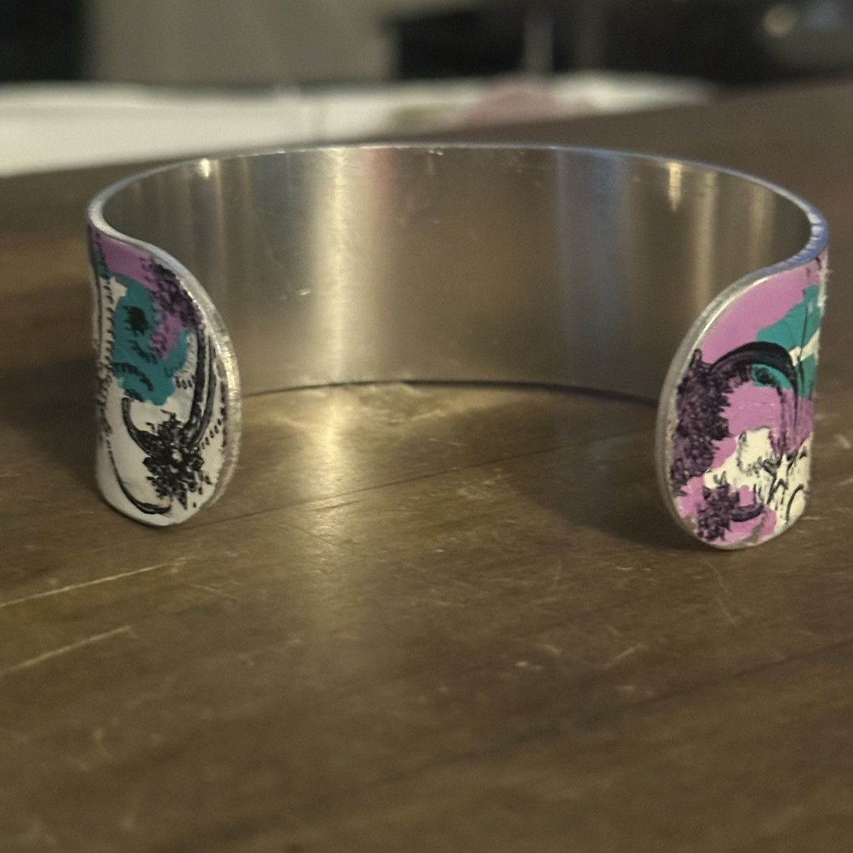 Other Colorful snowflake print wide cuff bracelet Size ONE SIZE - 5 Thumbnail