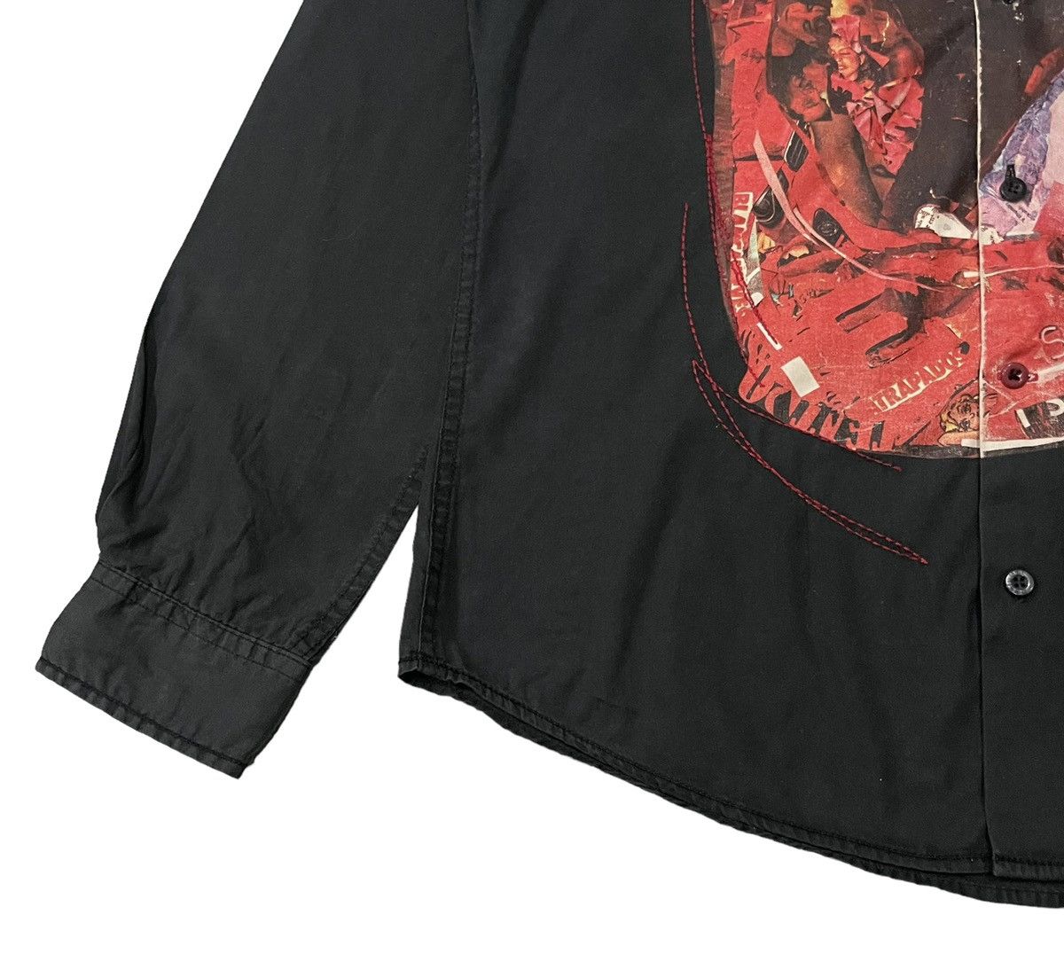 Le Grande Bleu (L.G.B.) Vintage Desigual “La Vida Es Chula” Slimfit Long Sleve Shirt Size US M / EU 48-50 / 2 - 4 Thumbnail