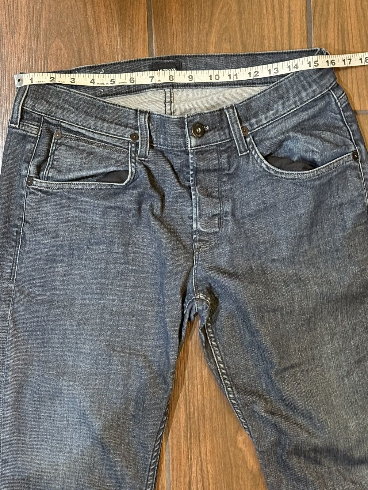Hudson Hudson Byron Jeans Mens size 33 Dark Wash Slim Straight Size US 33 - 3 Thumbnail
