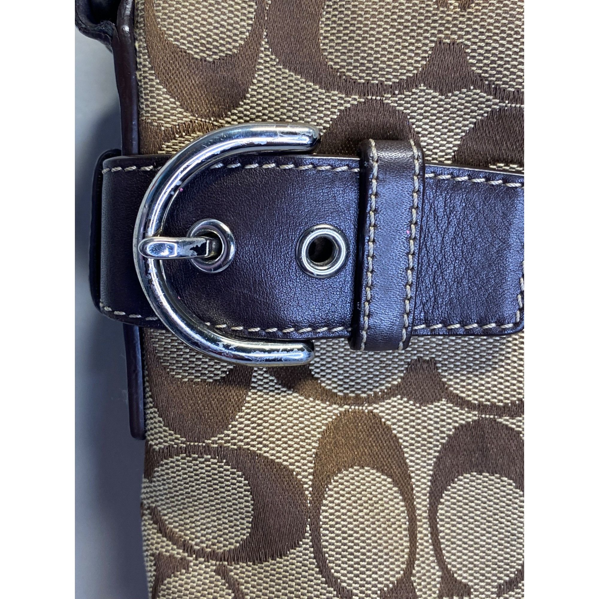 Coach Coach Signature C Hobo Bag With Leather Trim & Adjustable St Size ONE SIZE - 10 Thumbnail