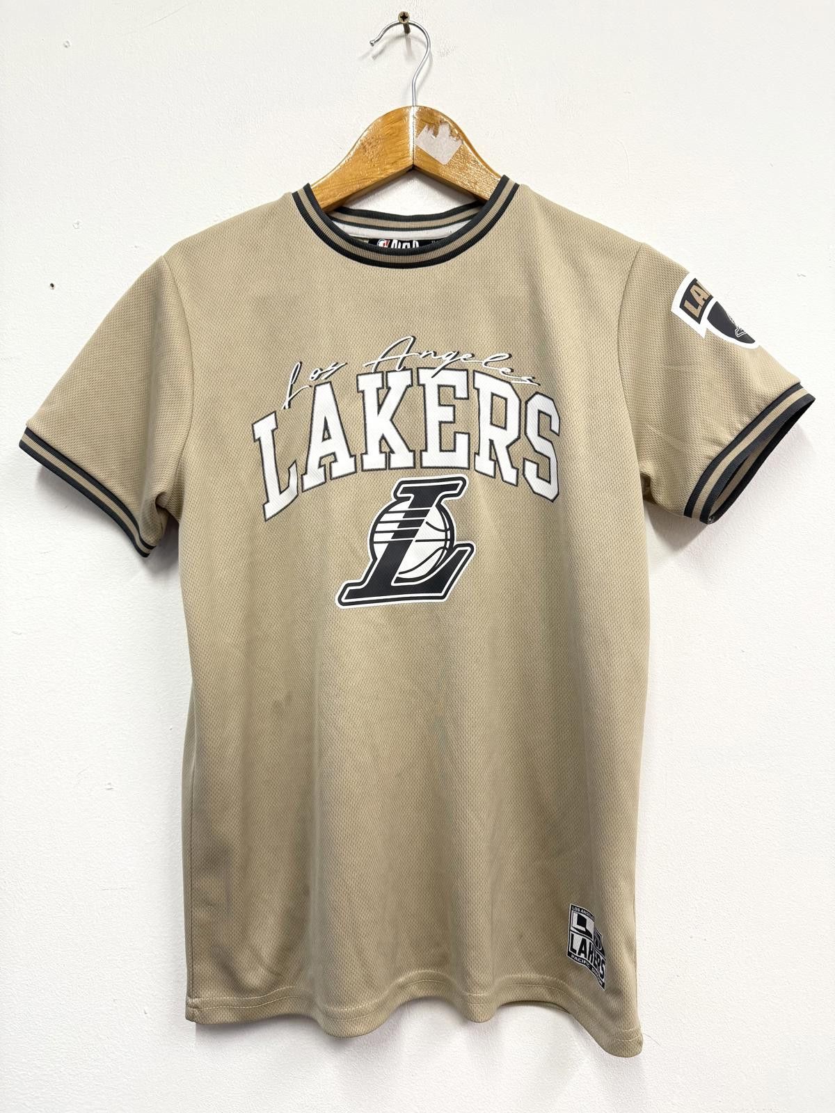 NBA Los Angeles Lakers Beige Basketball Jersey T-Shirt Size ONE SIZE - 1 Thumbnail