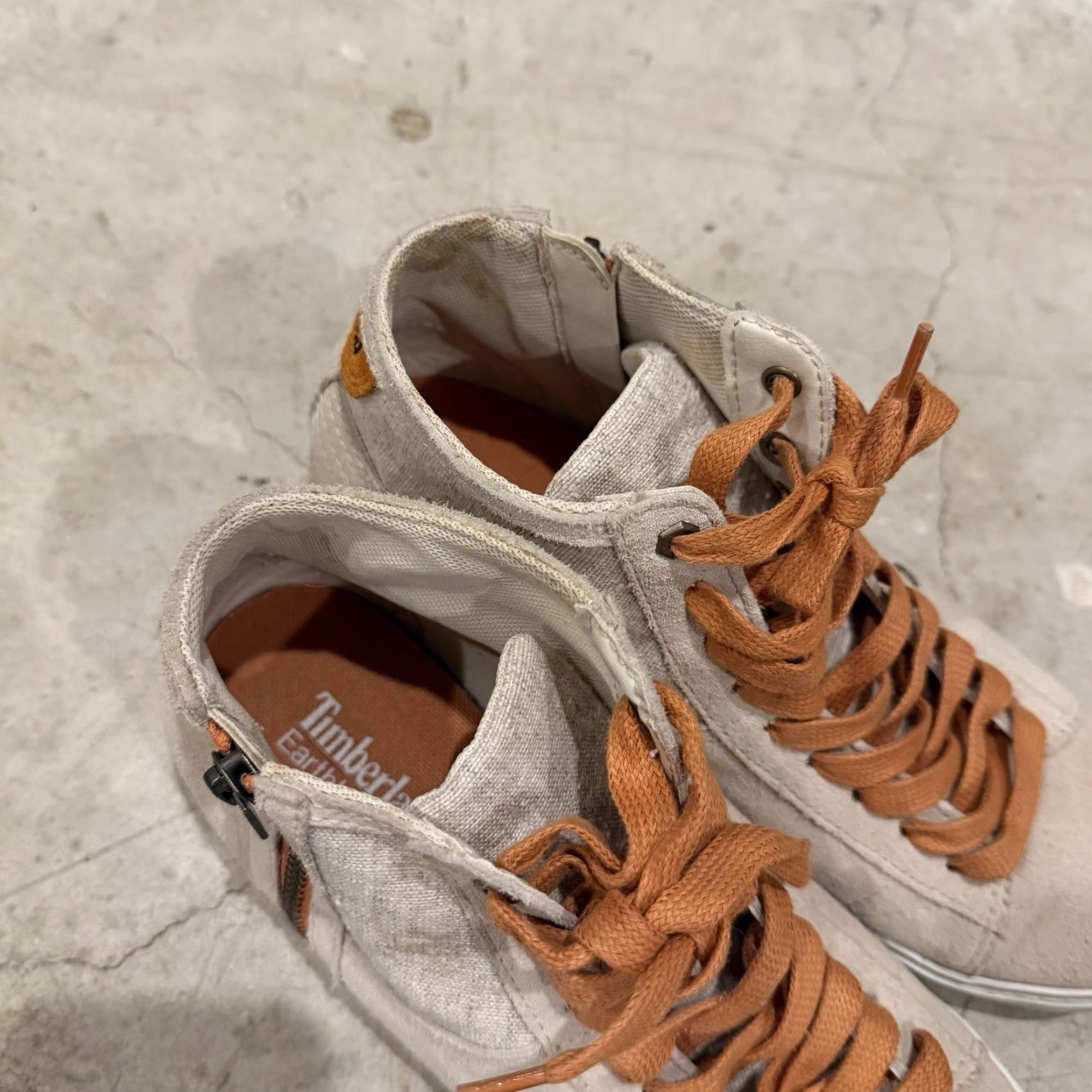 Timberland Timberland Glastenbury 8230B Womens 9.5 Beige Leather Sneakers Lace Up Trainers Size US 10 / IT 40 - 3 Thumbnail