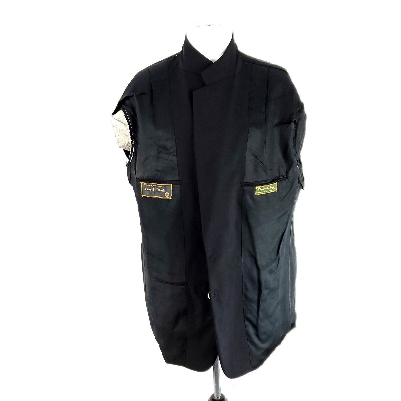 Tom James Tom James Corporate Image Bespoke Wool 2 Button Blazer 44L B Size 44L - 10 Thumbnail
