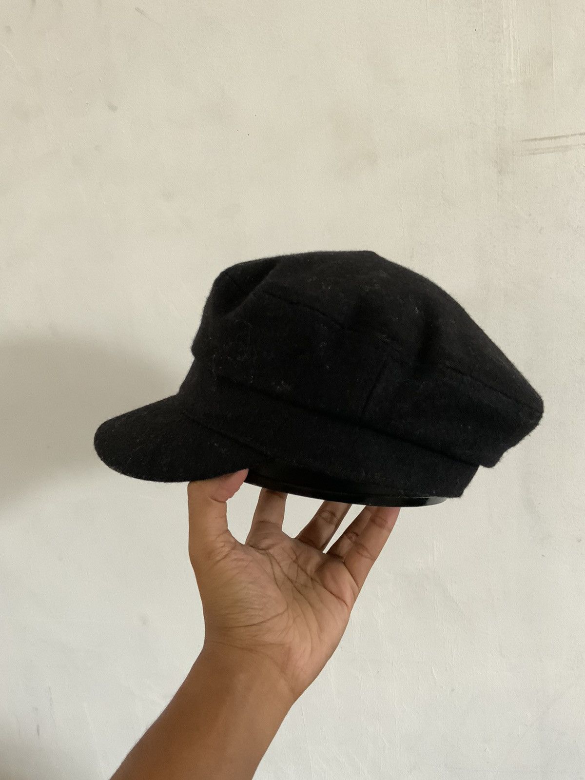Japanese Brand Ozoc Wool Black Retro hat Size ONE SIZE - 2 Thumbnail