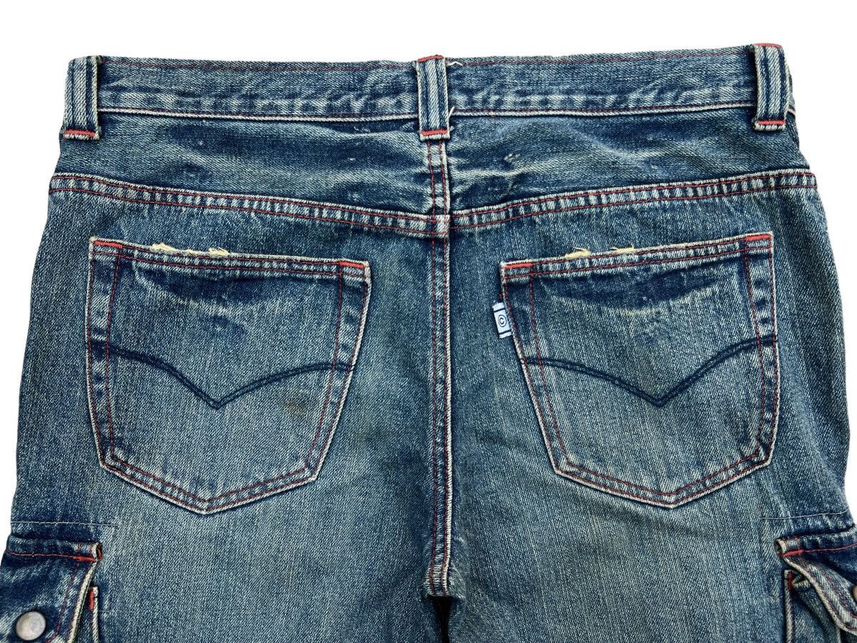 Japanese Brand Cube Sugar Multipocket Parachute Baggy Denim Jeans 33x31 Size US 33 - 7 Thumbnail