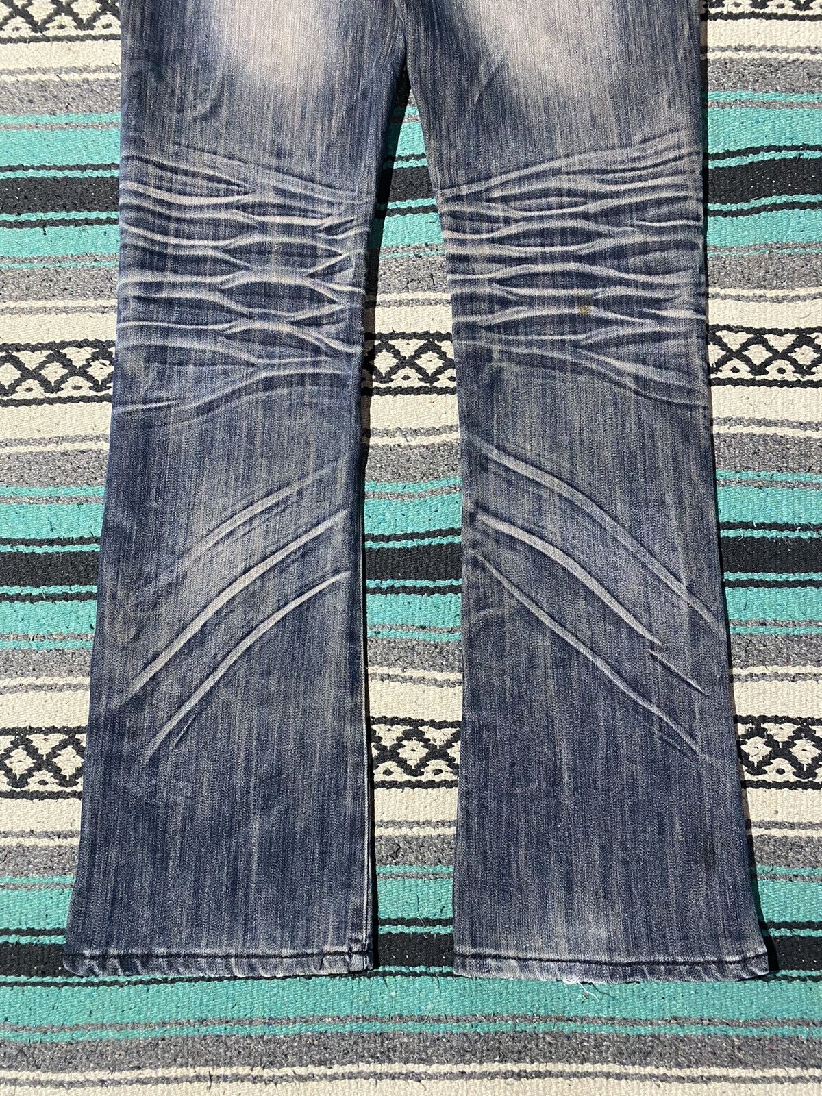 If Six Was Nine 2000s Unknown - Claw Zebra Bootcut Denim Jean Size US 30 / EU 46 - 7 Thumbnail