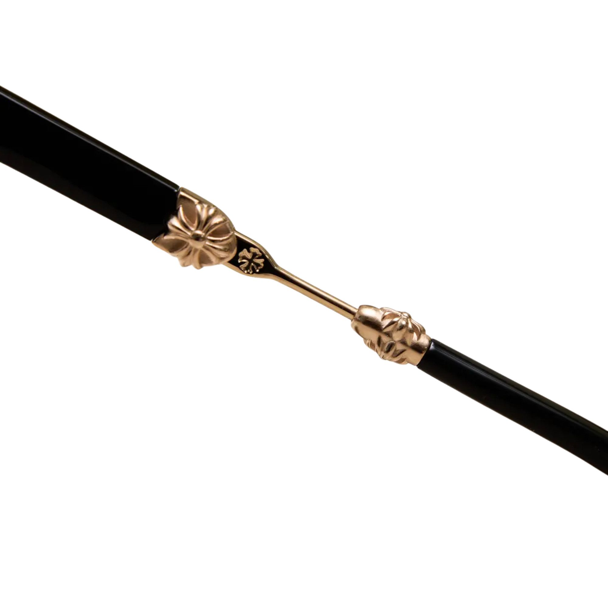 Chrome Hearts CHROME HEARTS EVAGILIST BLACK GOLD PLATED GLASSES Size ONE SIZE - 6 Thumbnail