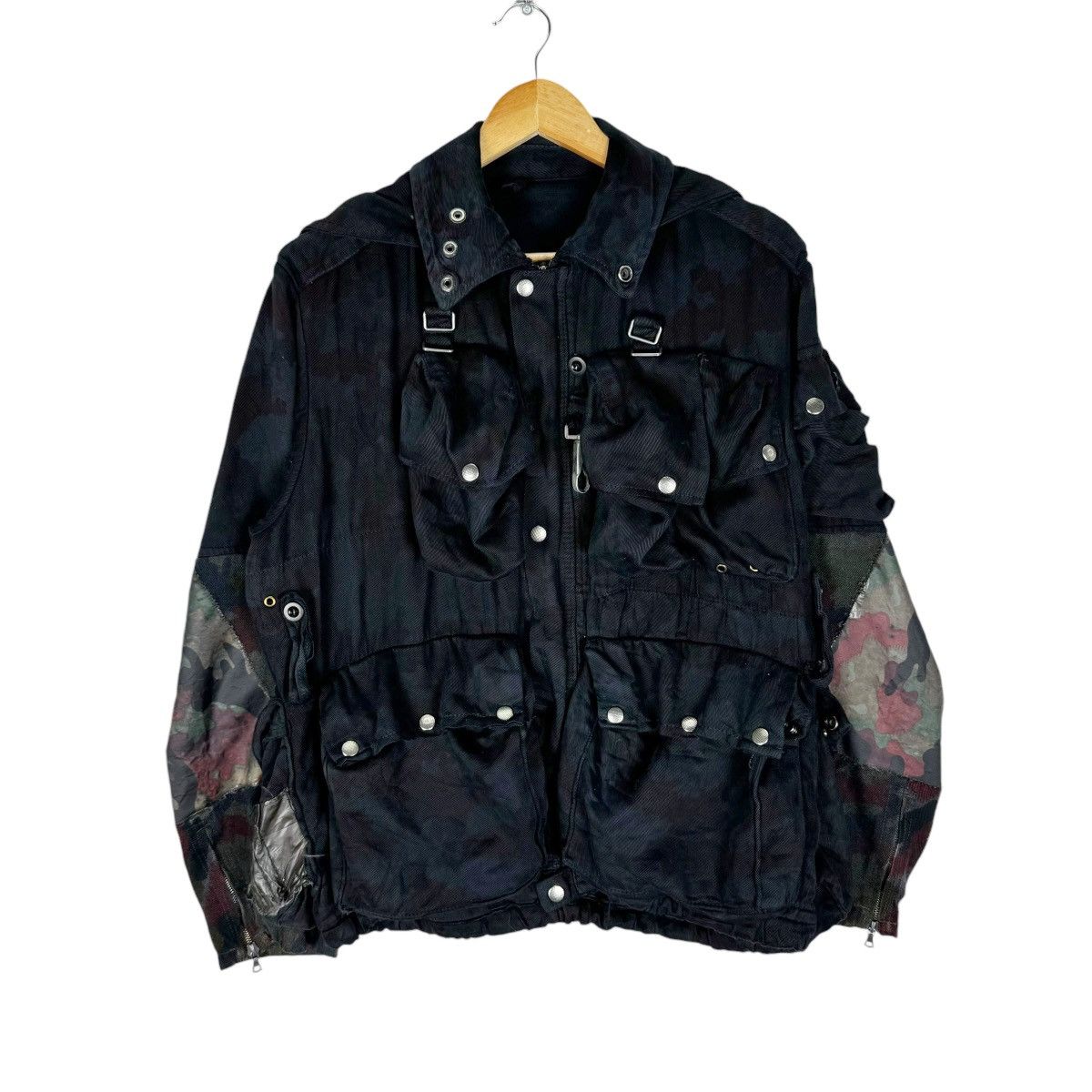 Japanese Brand 🔥VINTAGE SWISS M70 HOODIE BONDAGE CAMO JACKET Size US M / EU 48-50 / 2 - 1 Thumbnail