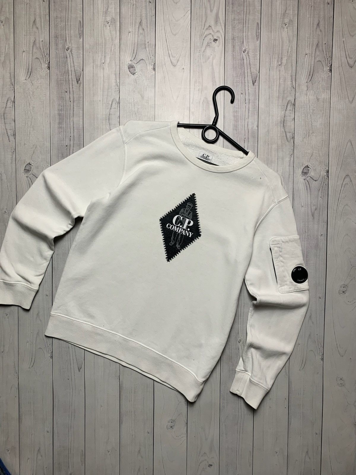 C.P. Company × Vintage Vintage C.P. company sweatshirt size Xs white Size US XS / EU 42 / 0 - 1 Thumbnail