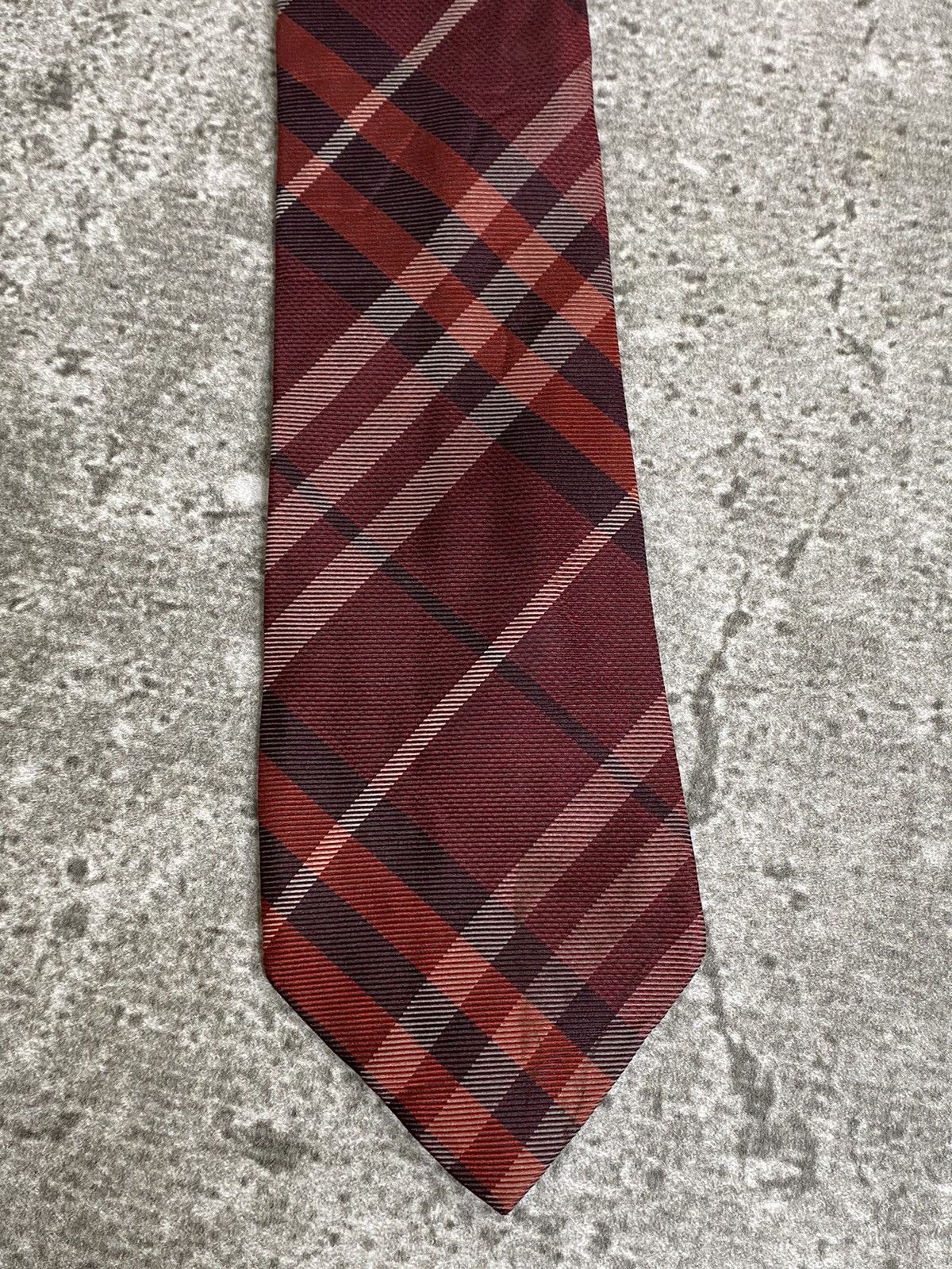 Burberry Vintage Burberry Nova Check Silk Tie Size ONE SIZE - 2 Thumbnail